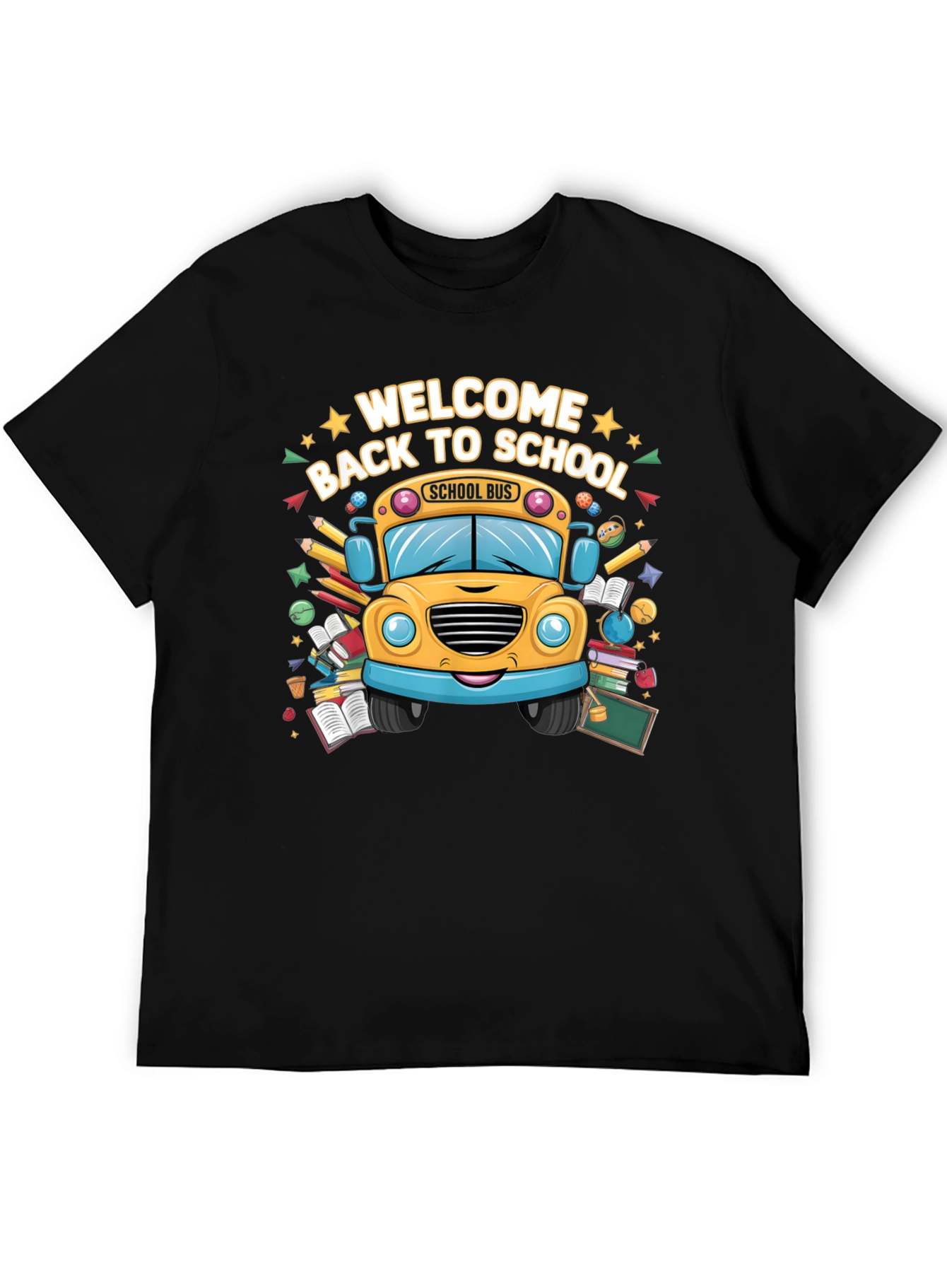 Black Welcome Back to School T-Shirt view 5