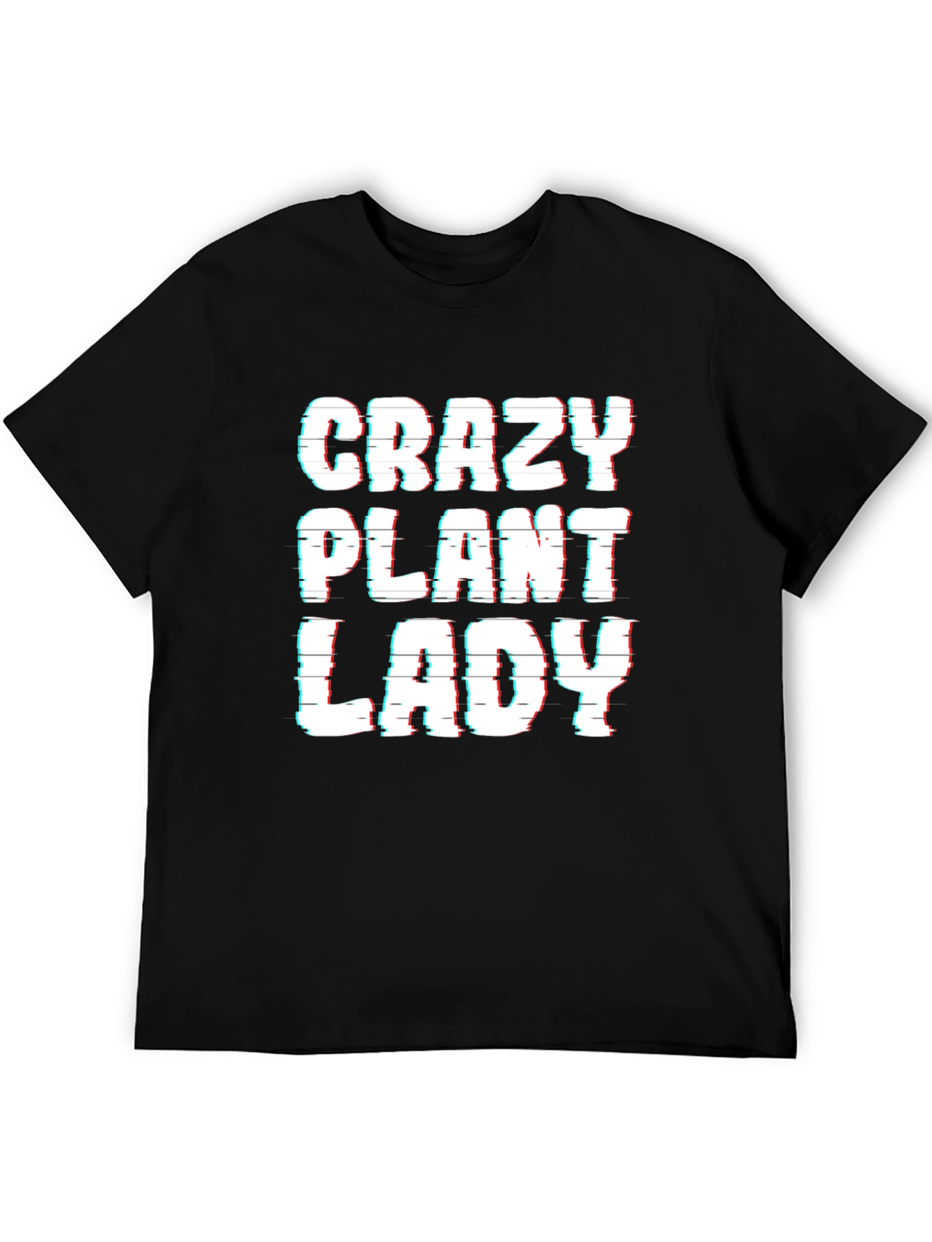 Black Crazy Plant Lady Graphic Tee - Unisex view 5