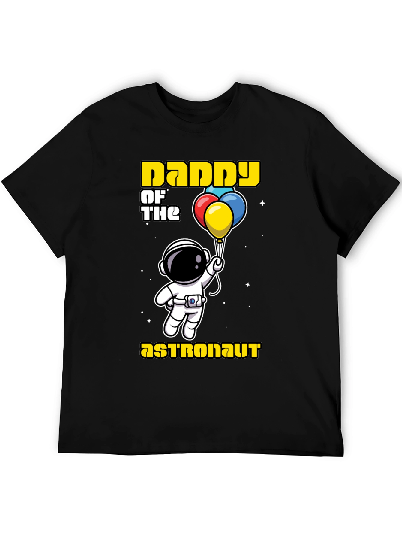 Black Daddy of the Astronaut T-Shirt view 5