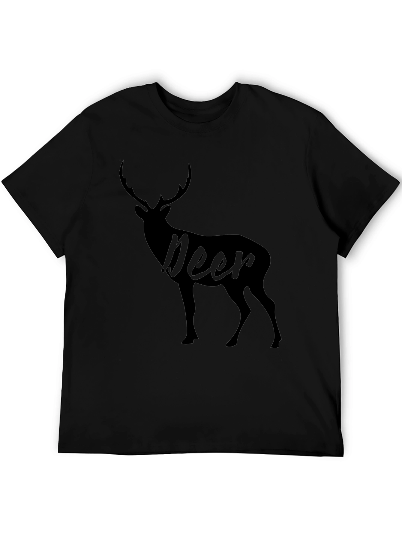 Black Black Deer Graphic Tee - Men's Short Sleeve Shirt view 5