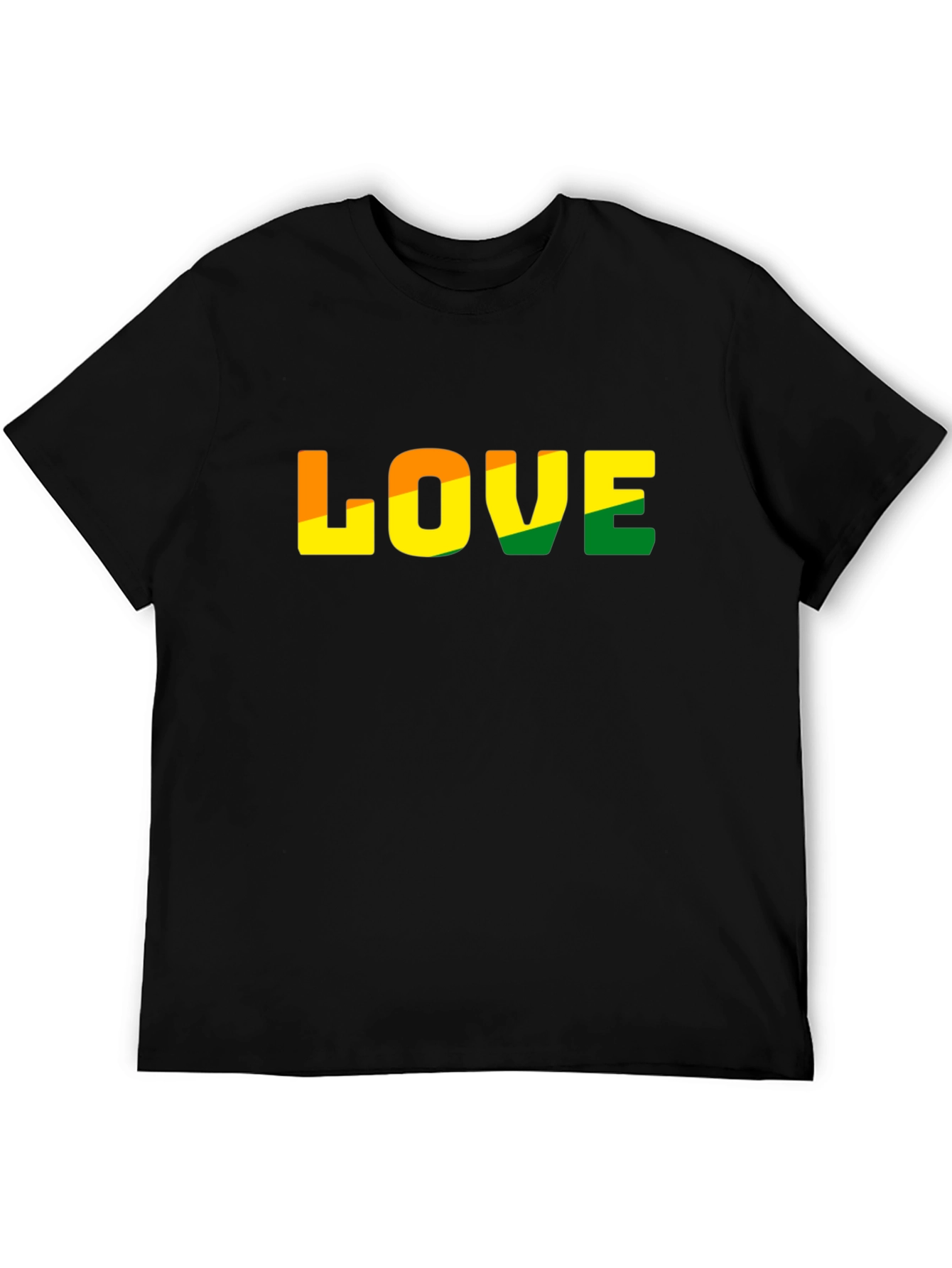 Black Love Graphic T-Shirt - Casual Black Tee view 5