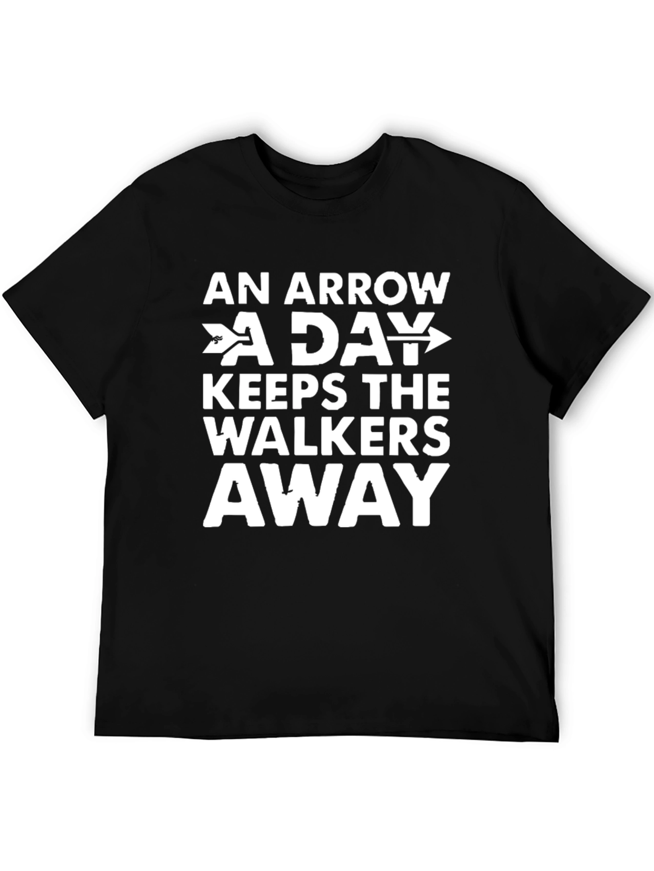 Black Arrow A Day T-Shirt - Keeps Walkers Away Novelty Tee view 5