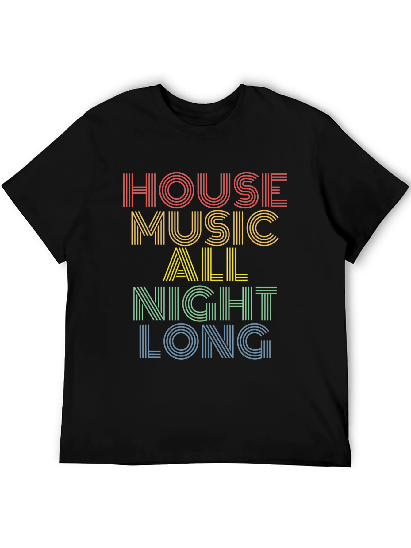 Black House Music All Night Long Graphic Tee view 5