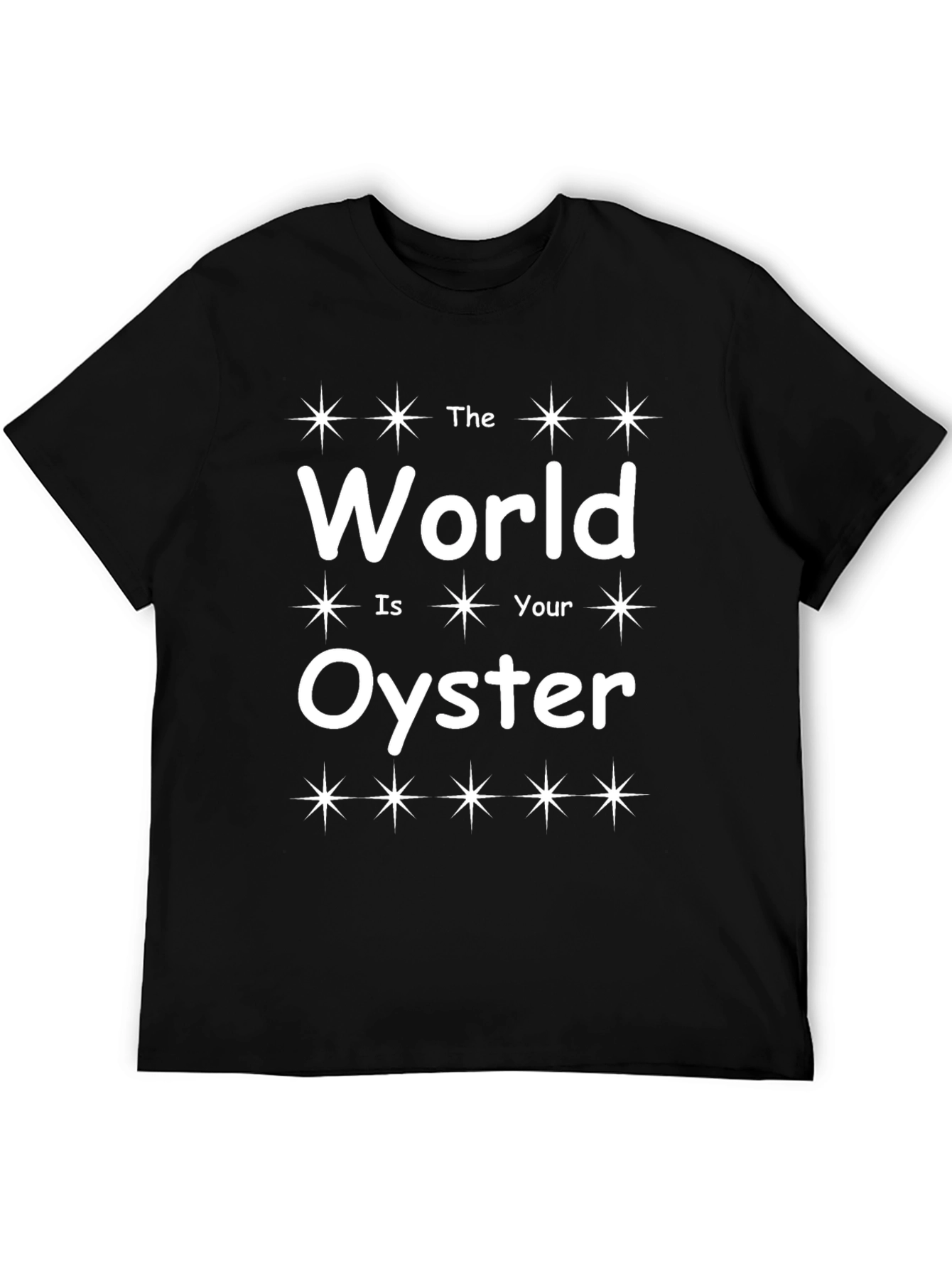 Black The World Is Your Oyster Graphic Tee view 5