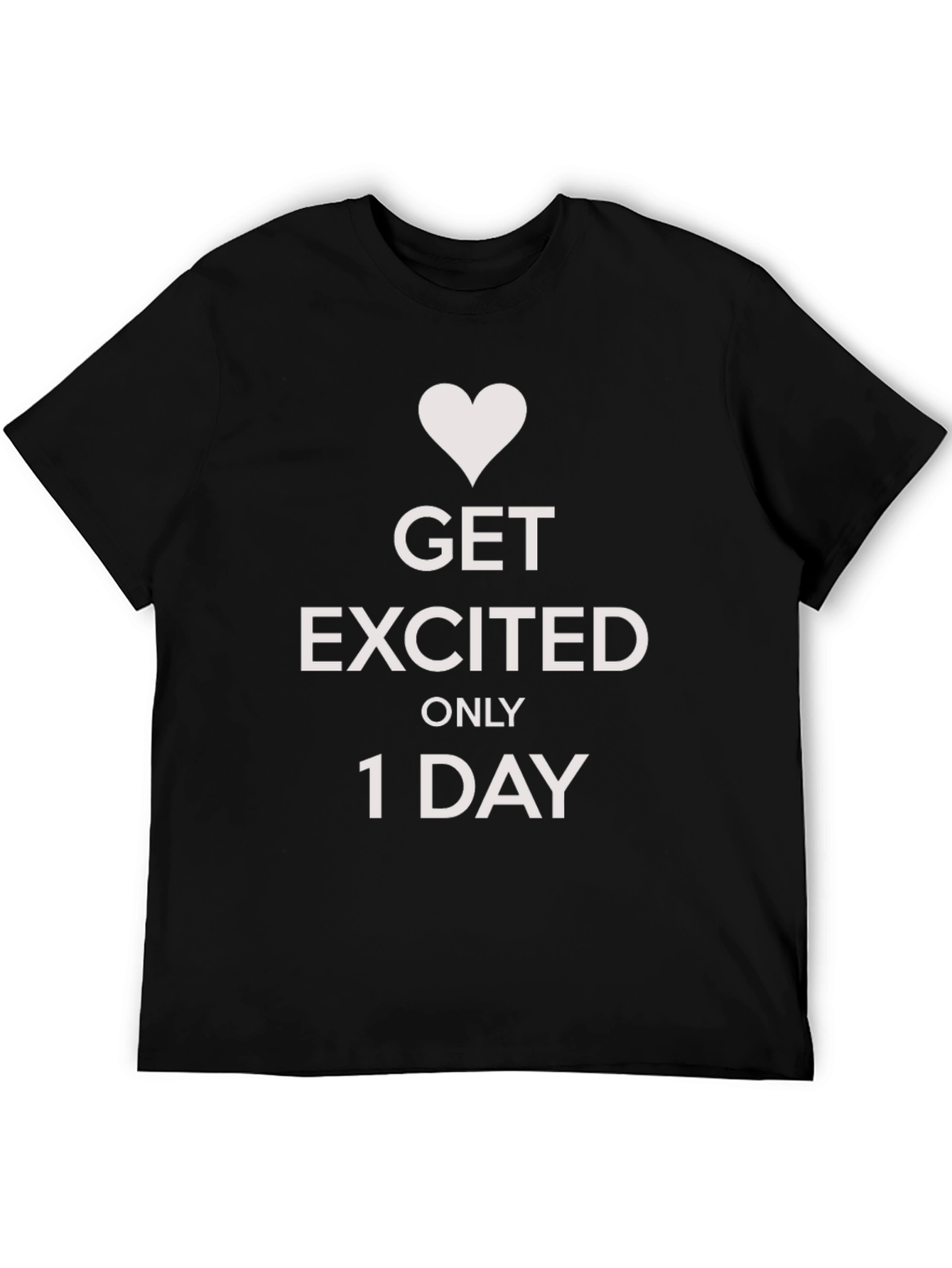 Black Get Excited T-Shirt view 5