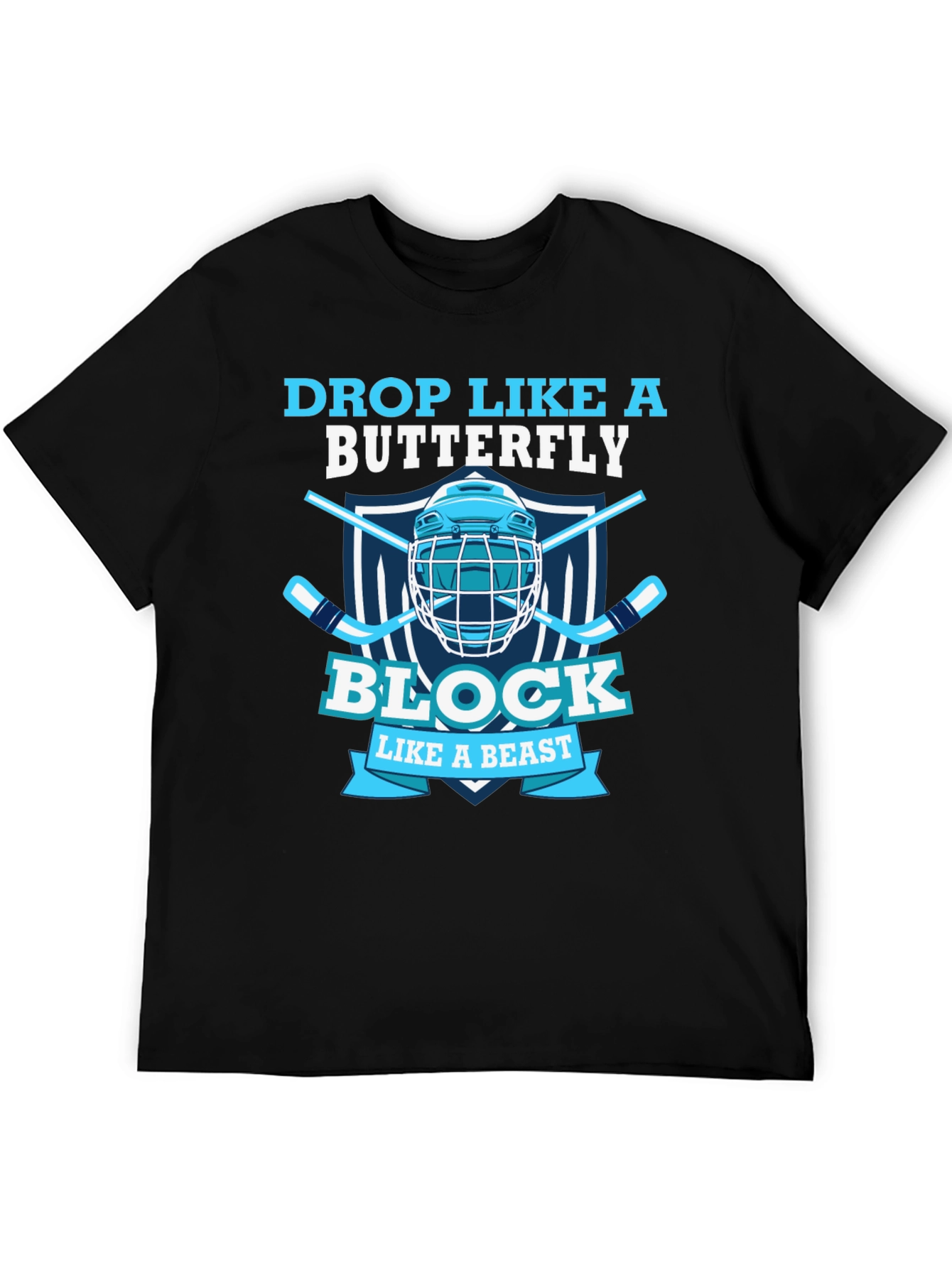 Black Drop Like a Butterfly, Block Like a Beast T-Shirt view 5