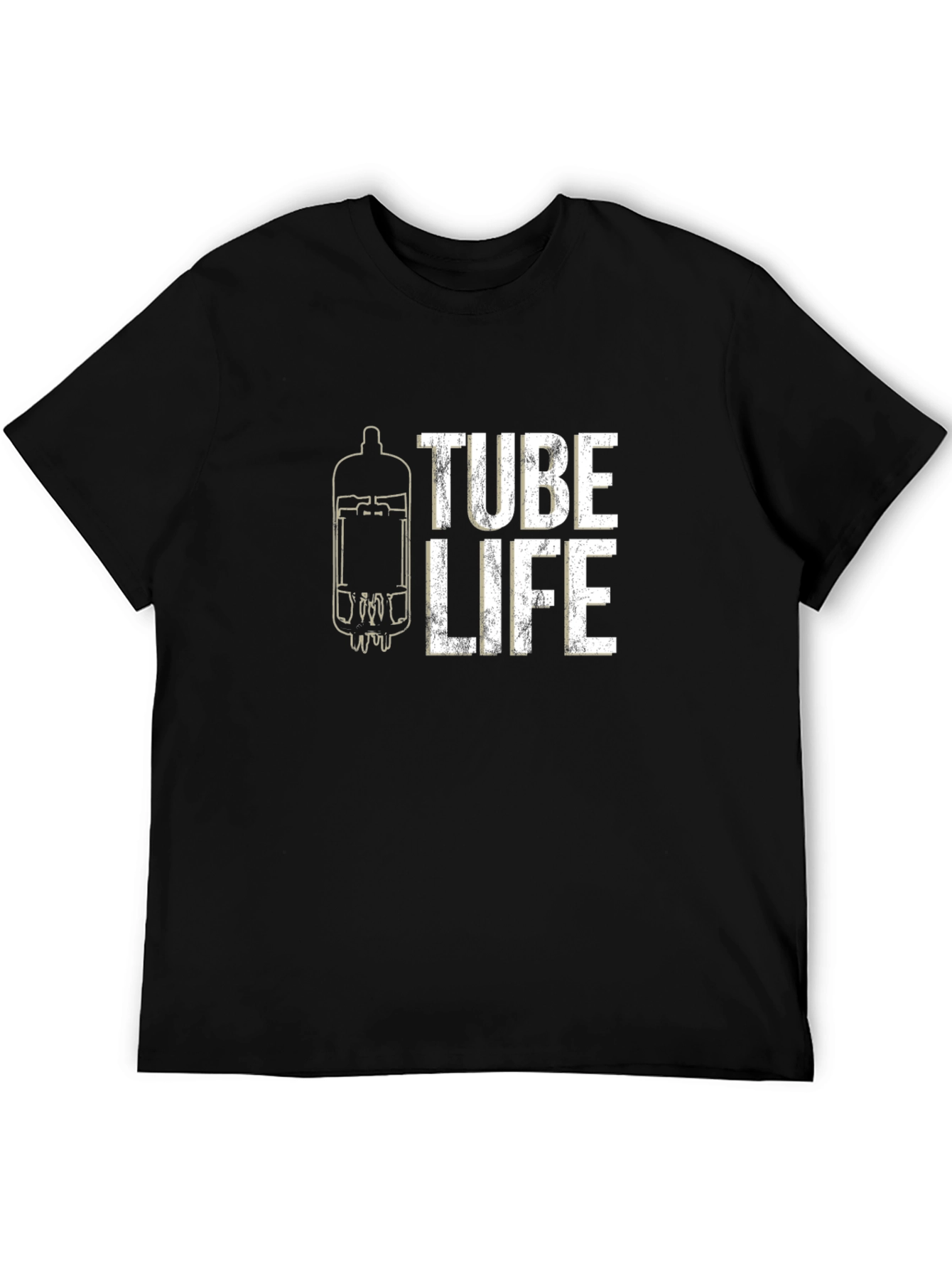 Black Tube Life Graphic T-Shirt - Black view 5