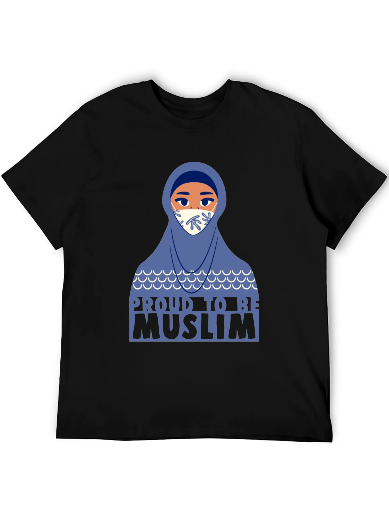 Black Proud to be Muslim T-Shirt view 5