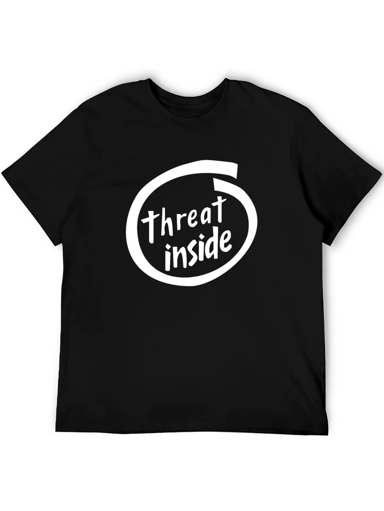 Black Threat Inside Black Graphic Tee view 5