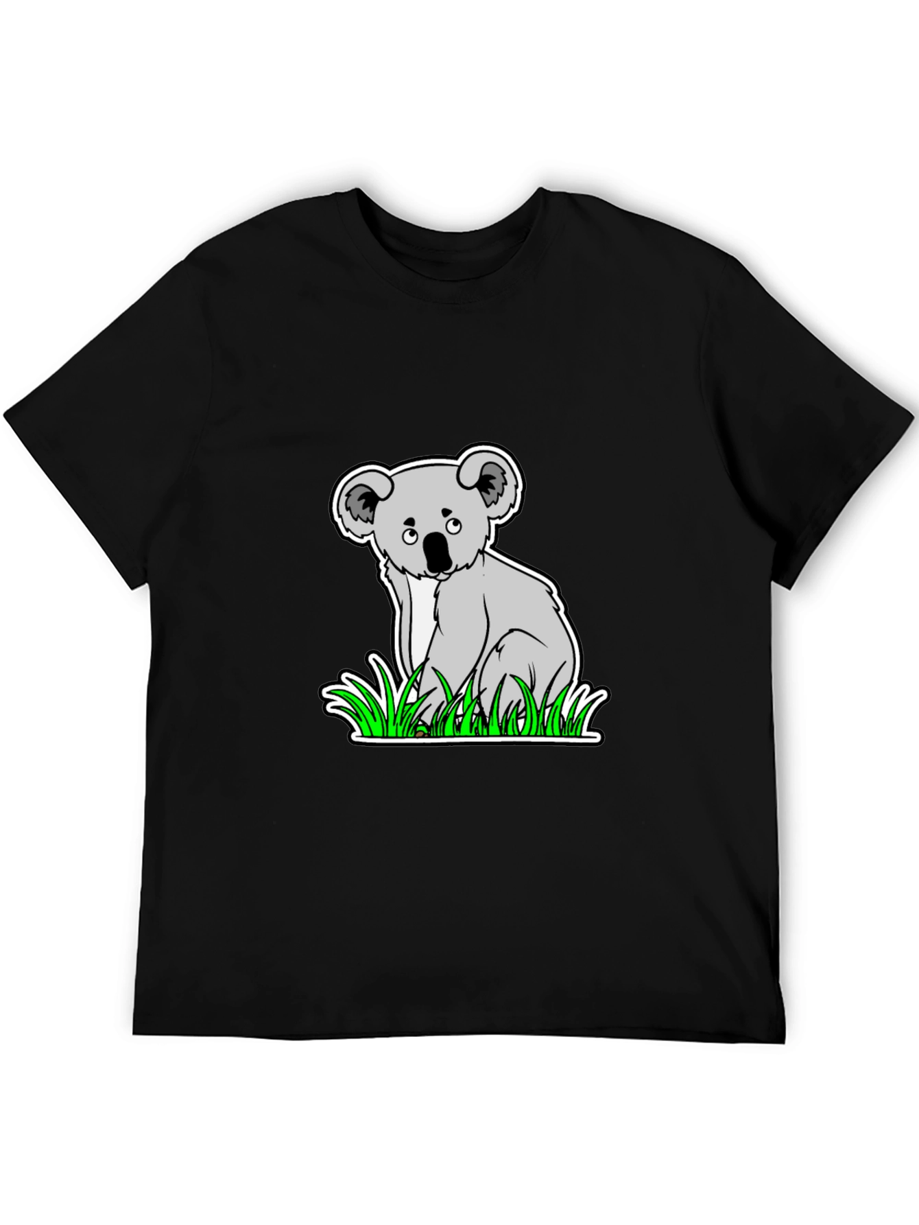 Black Koala Graphic T-Shirt - Cute Animal Tee view 5