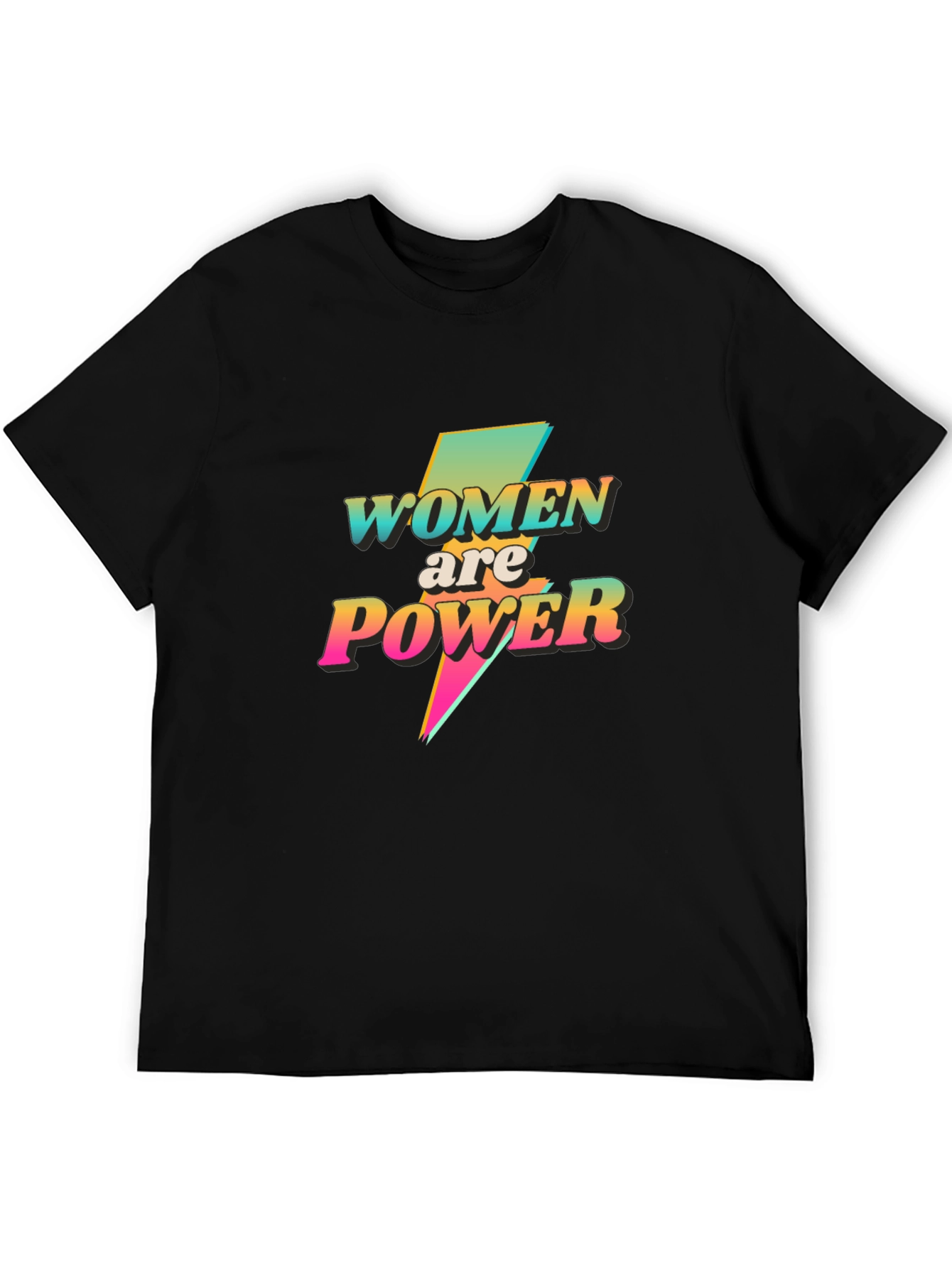 Women are Power Graphic Tee - Black T-Shirt - 5