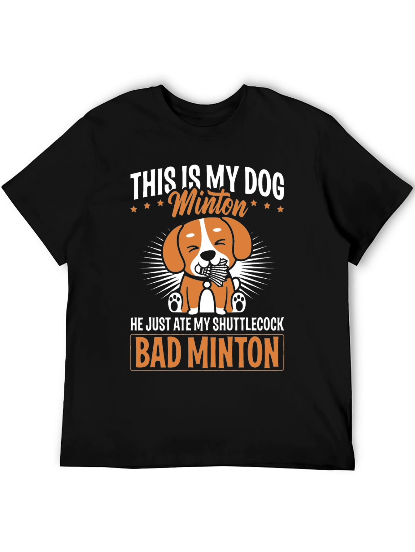 Bad Minton Dog T-Shirt - 5