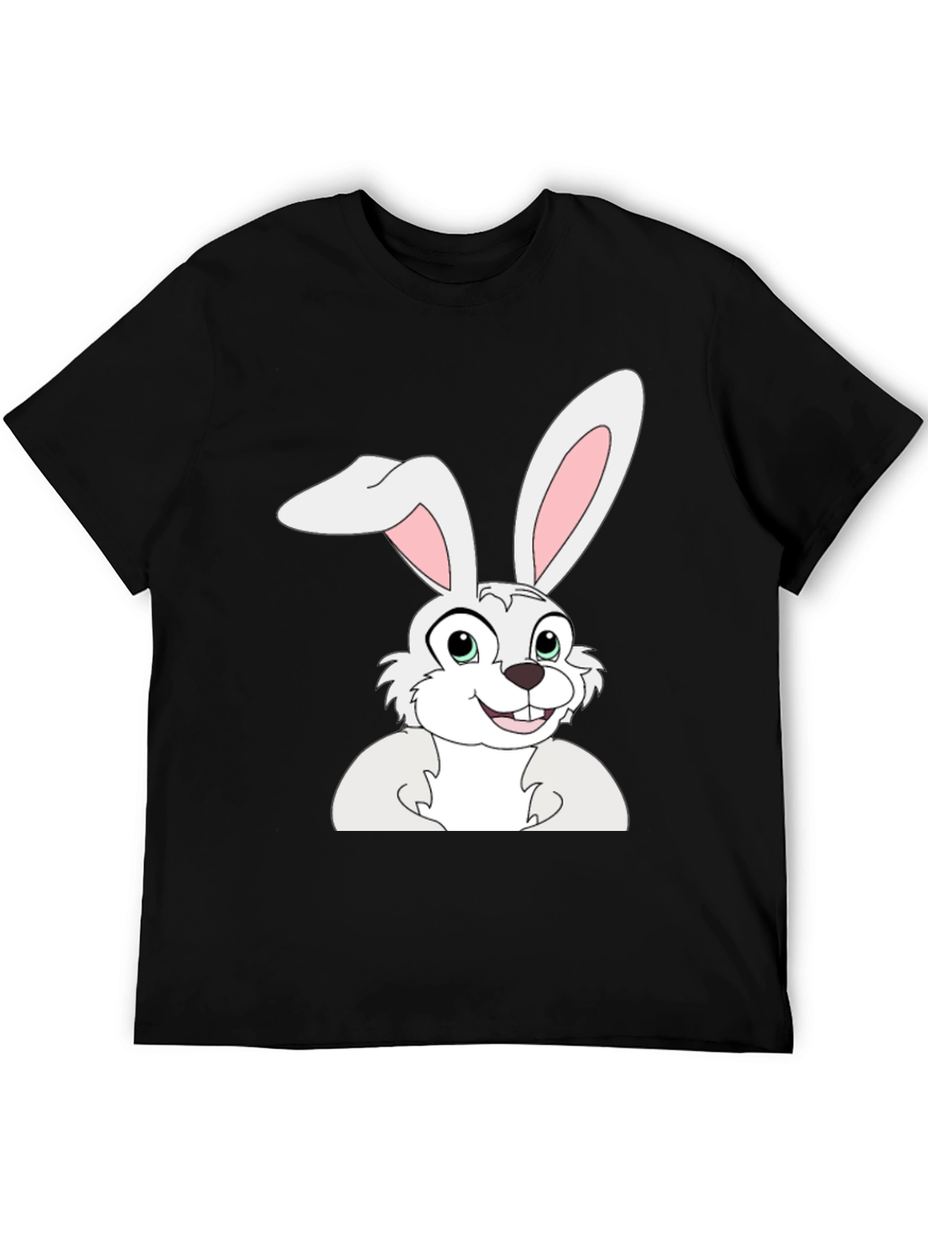 Black Bunny Graphic Black T-Shirt view 5