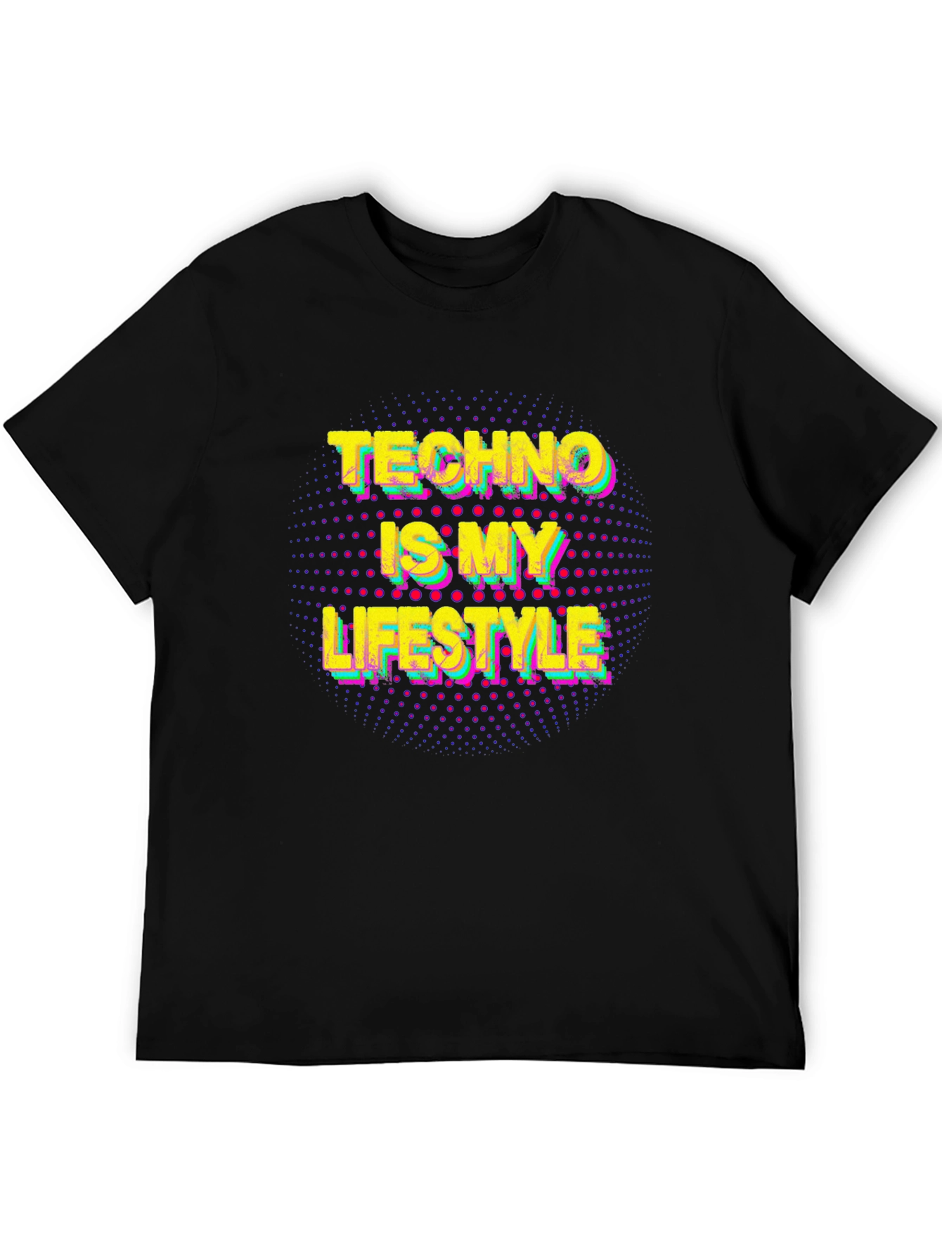 Black Techno Is My Lifestyle T-Shirt - Music Lover Tee view 5