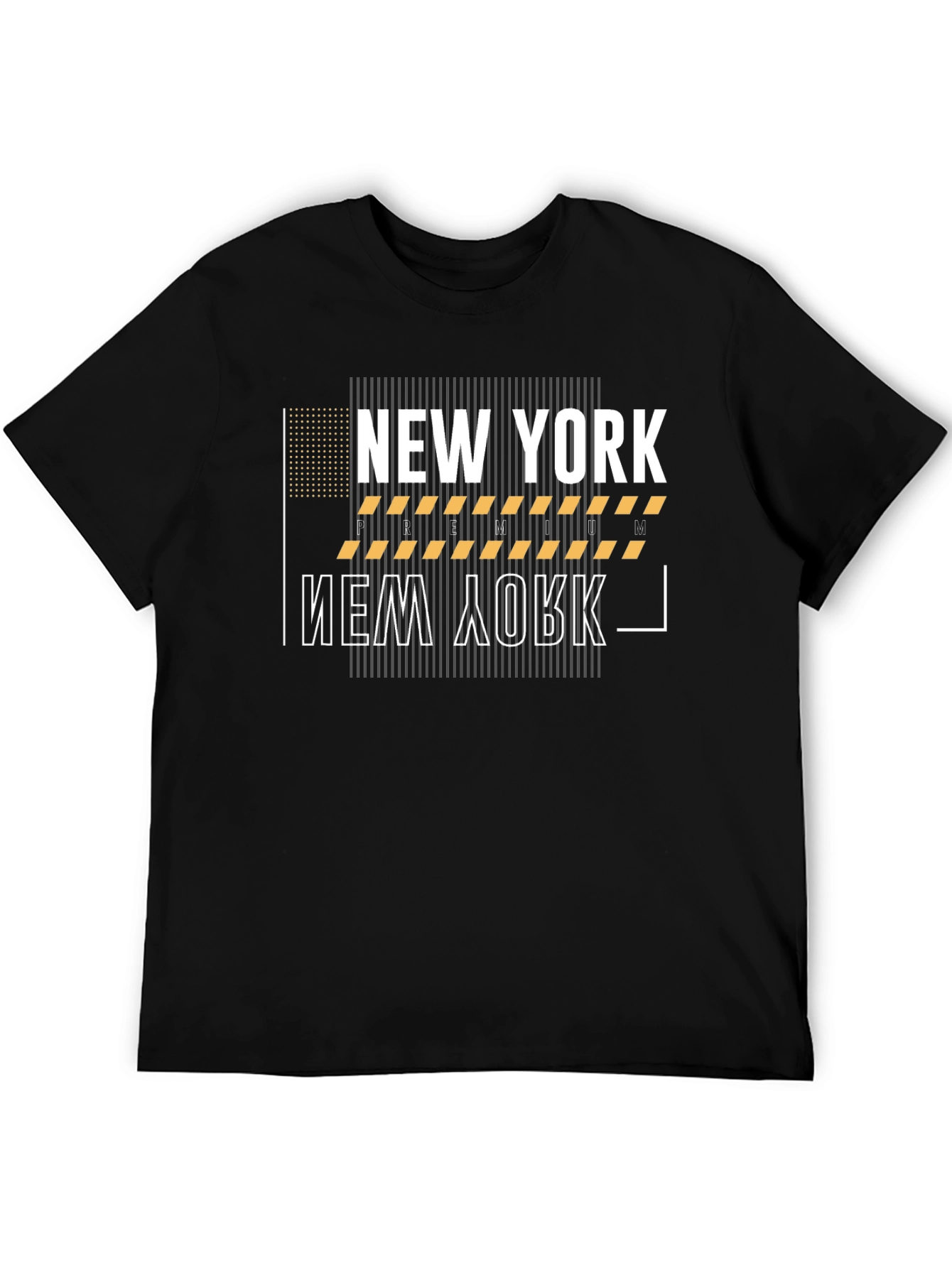 Black New York Graphic Print Black T-Shirt view 5