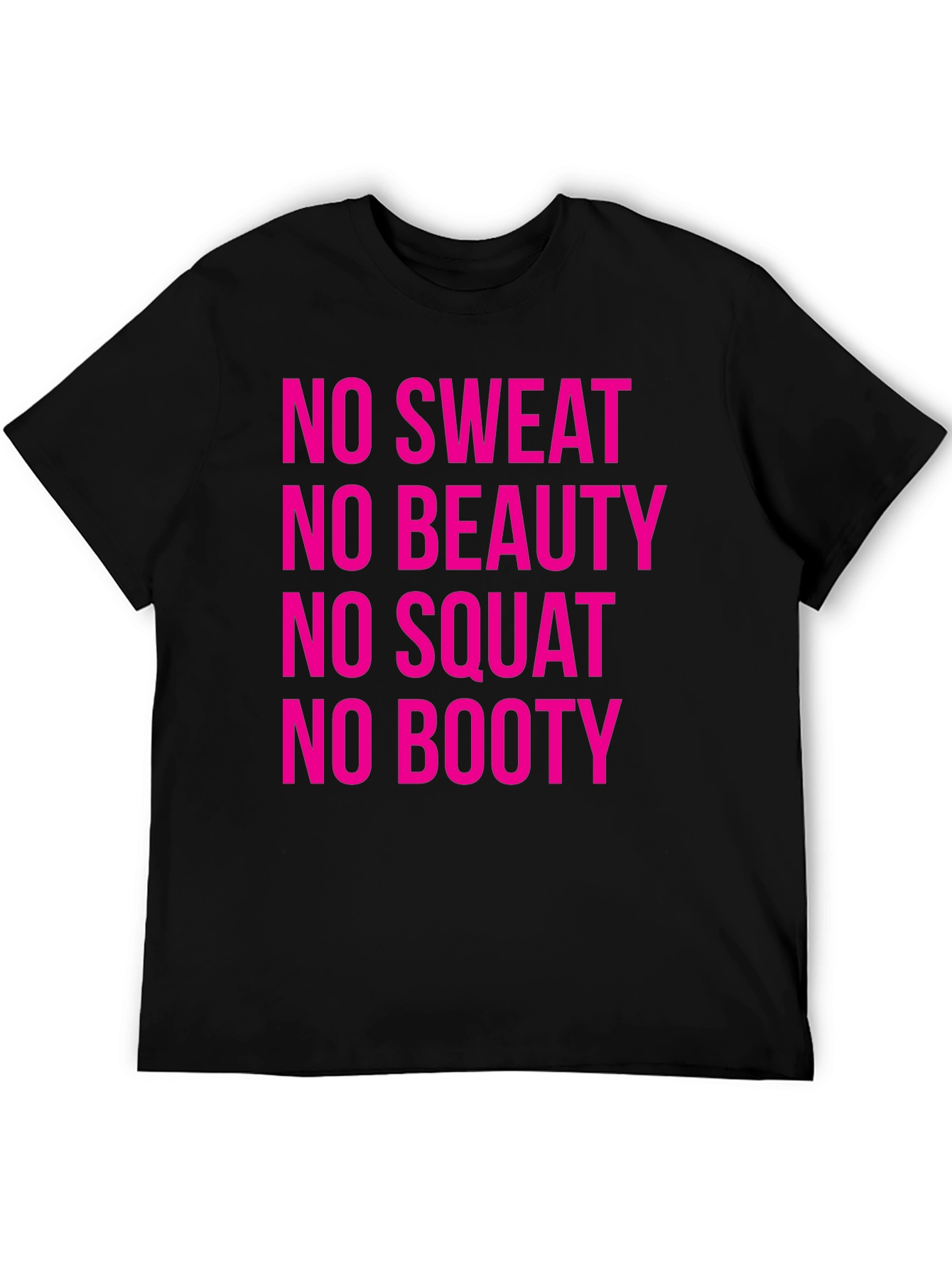 Black No Sweat, No Booty Graphic Tee view 5