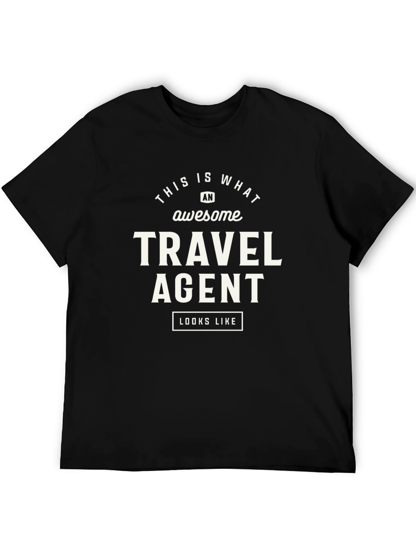 Awesome Travel Agent T-Shirt - Black - 5