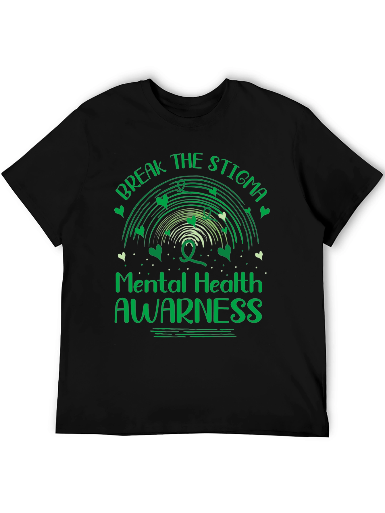 Black Mental Health Awareness T-Shirt - Break the Stigma view 5