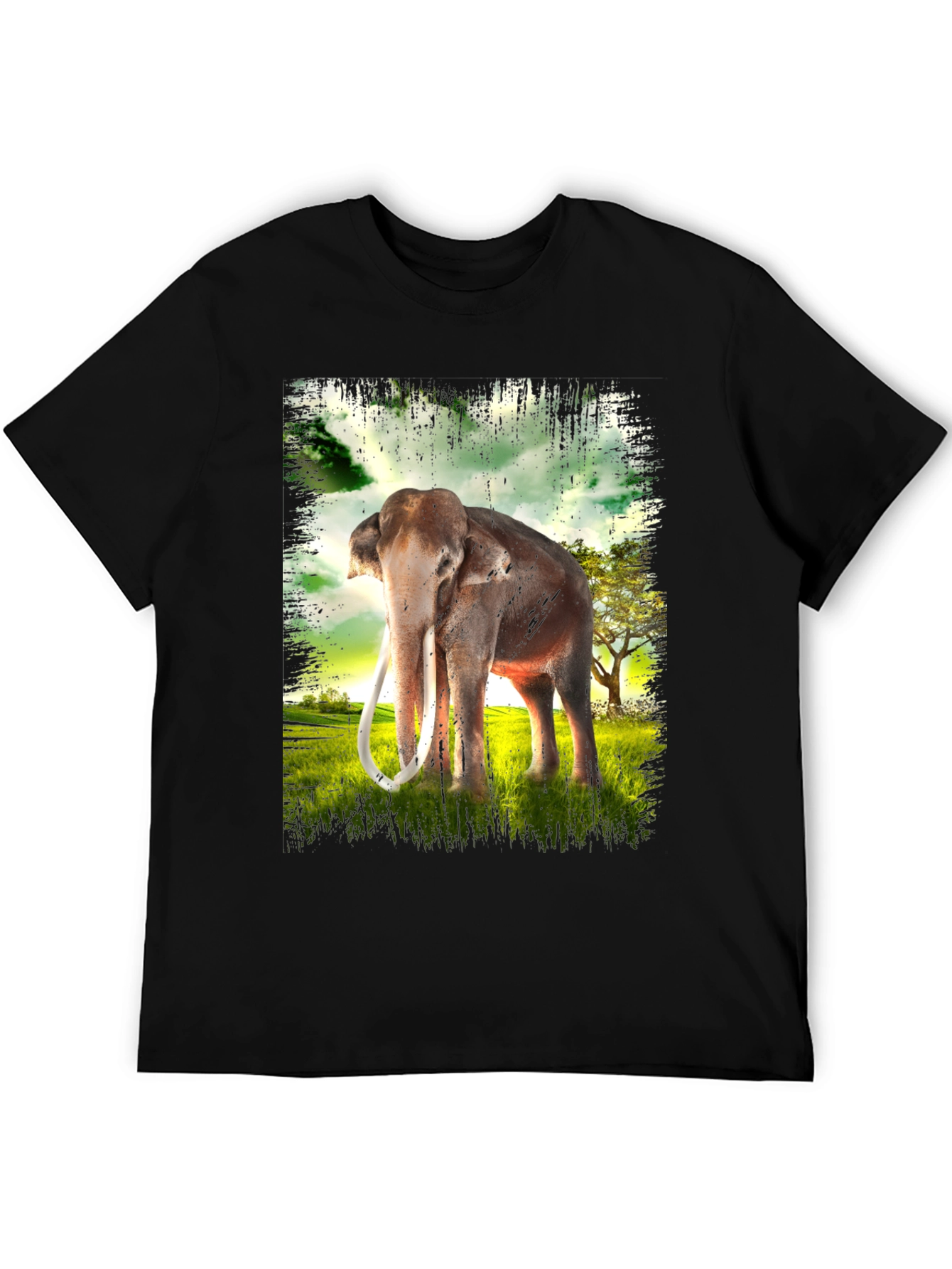 Black Elephant Graphic T-Shirt view 5