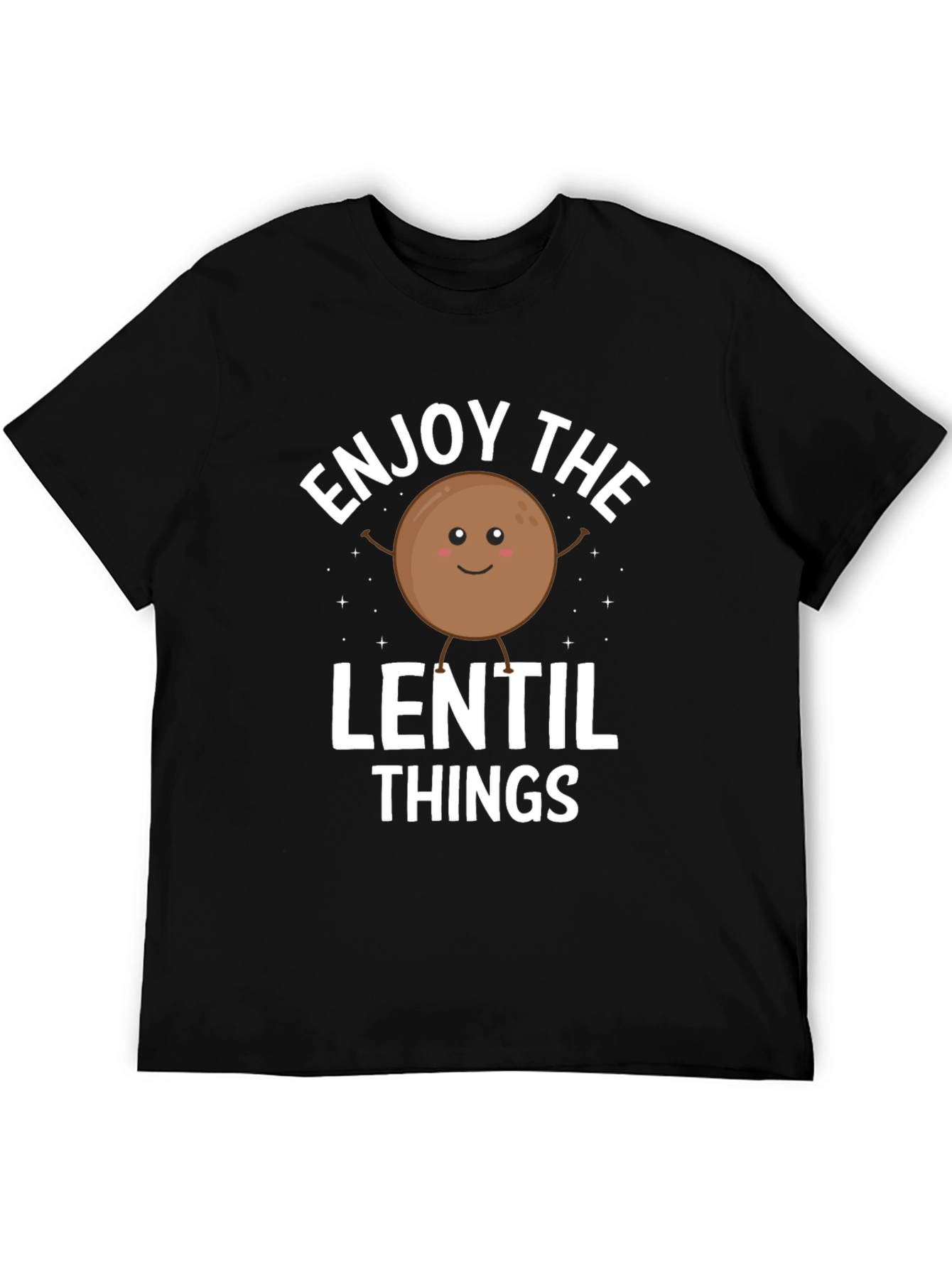 Black Enjoy the Lentil Things Black Graphic Tee view 5