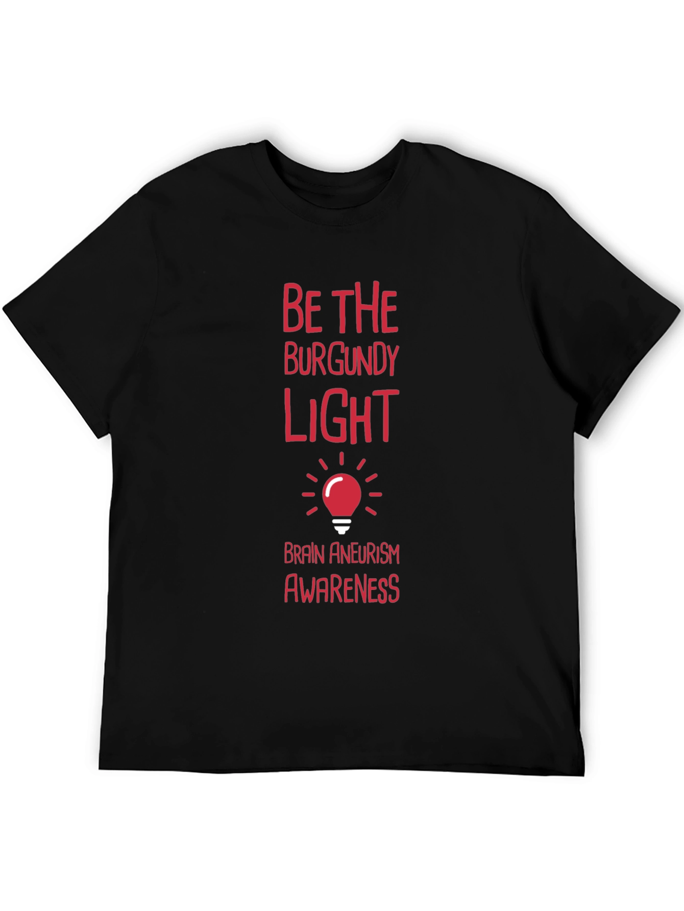 Black Brain Aneurysm Awareness T-Shirt view 5