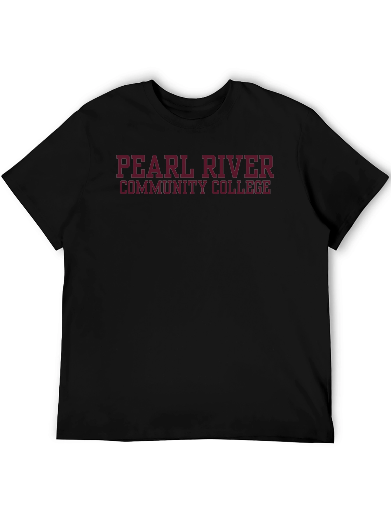 Black Pearl River Community College T-Shirt - Black view 5