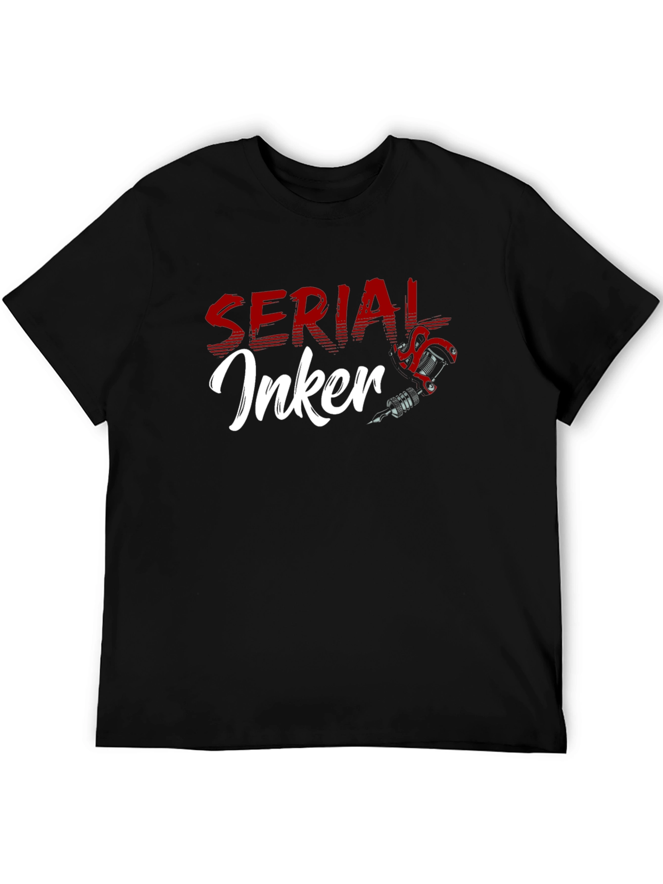 Black Serial Inker Tattoo Artist T-Shirt - Black view 5