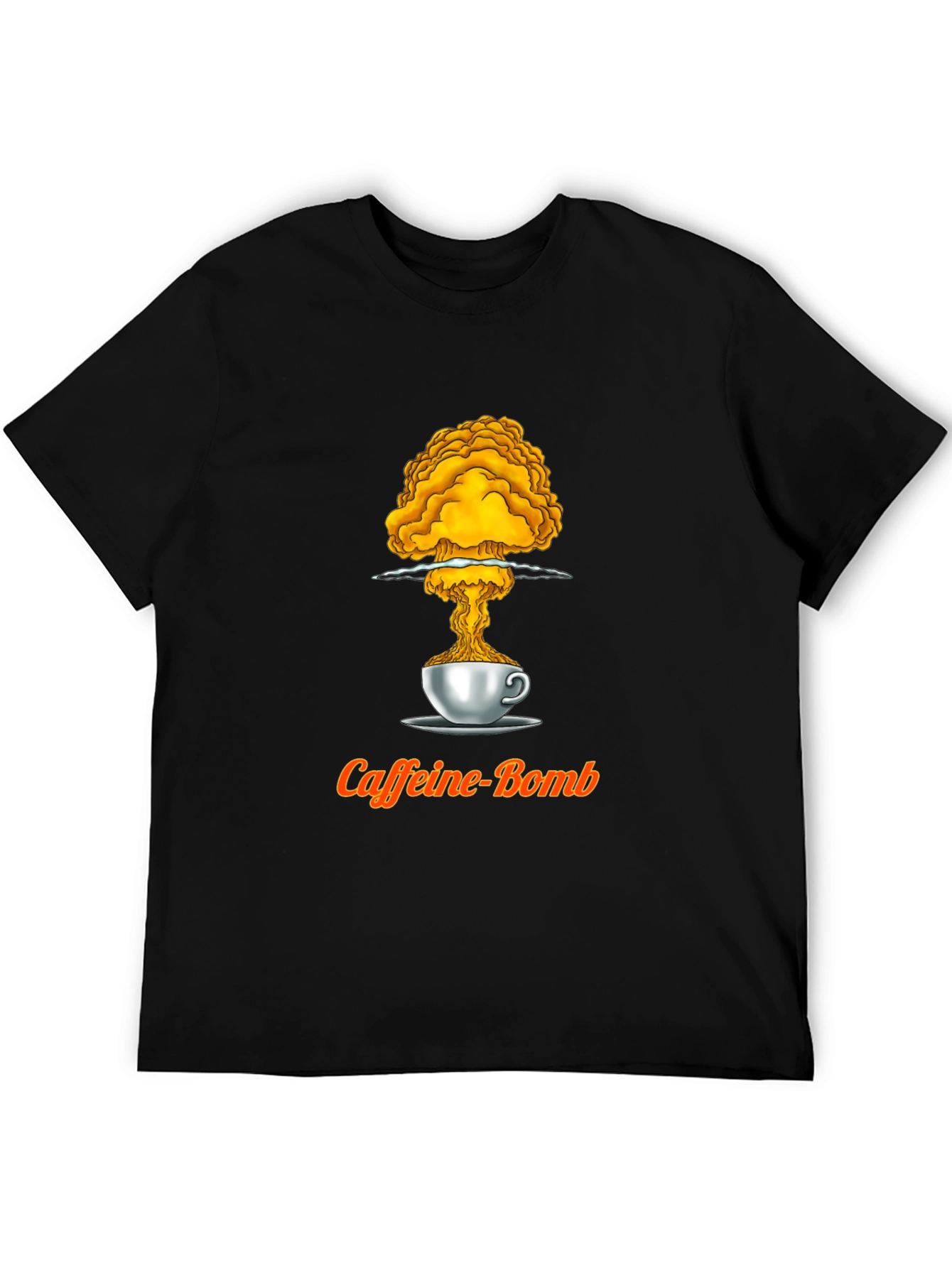 Black Caffeine Bomb T-Shirt - Explosive Energy view 5