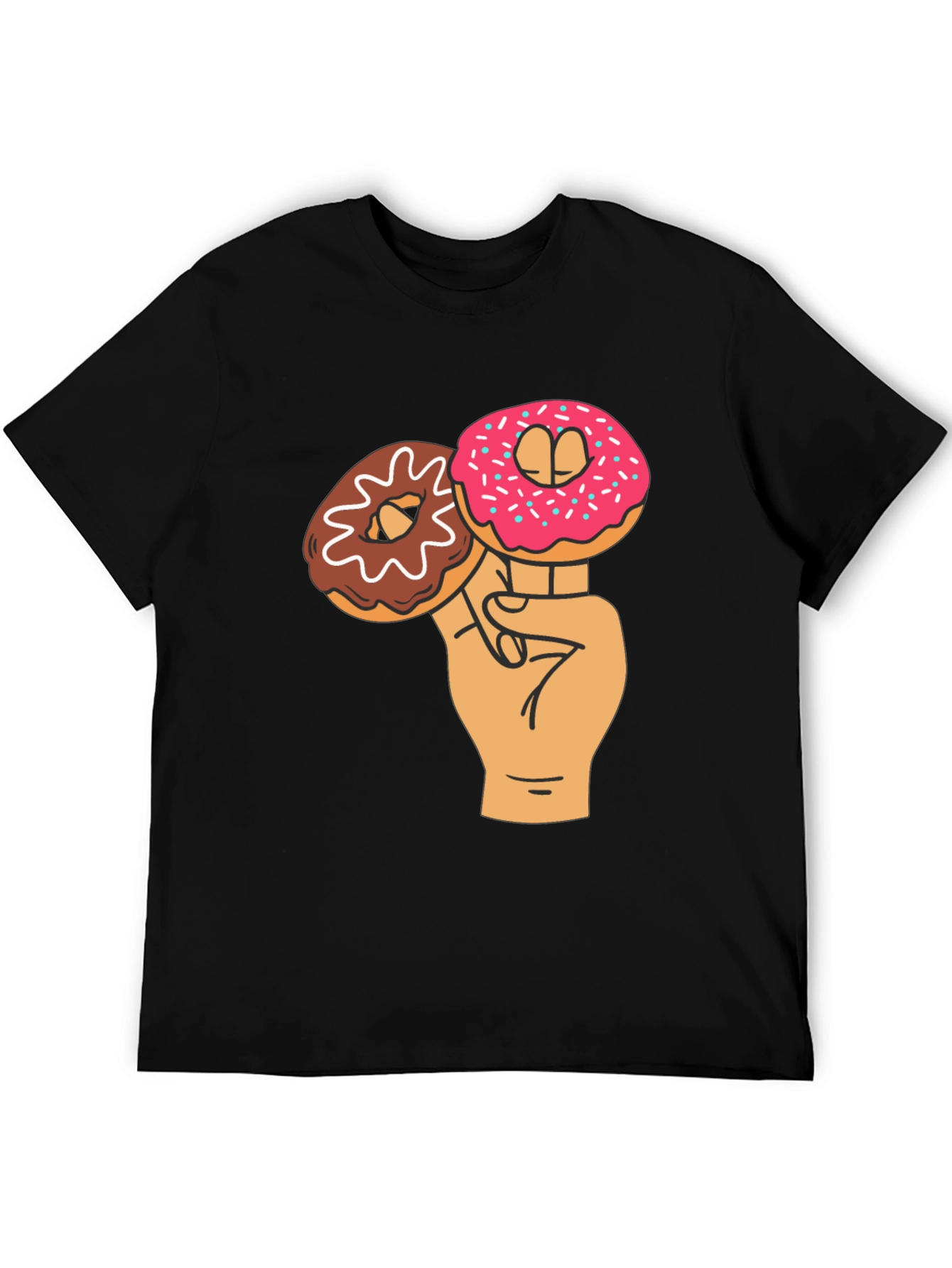 Black Donut Lover Graphic Tee view 5
