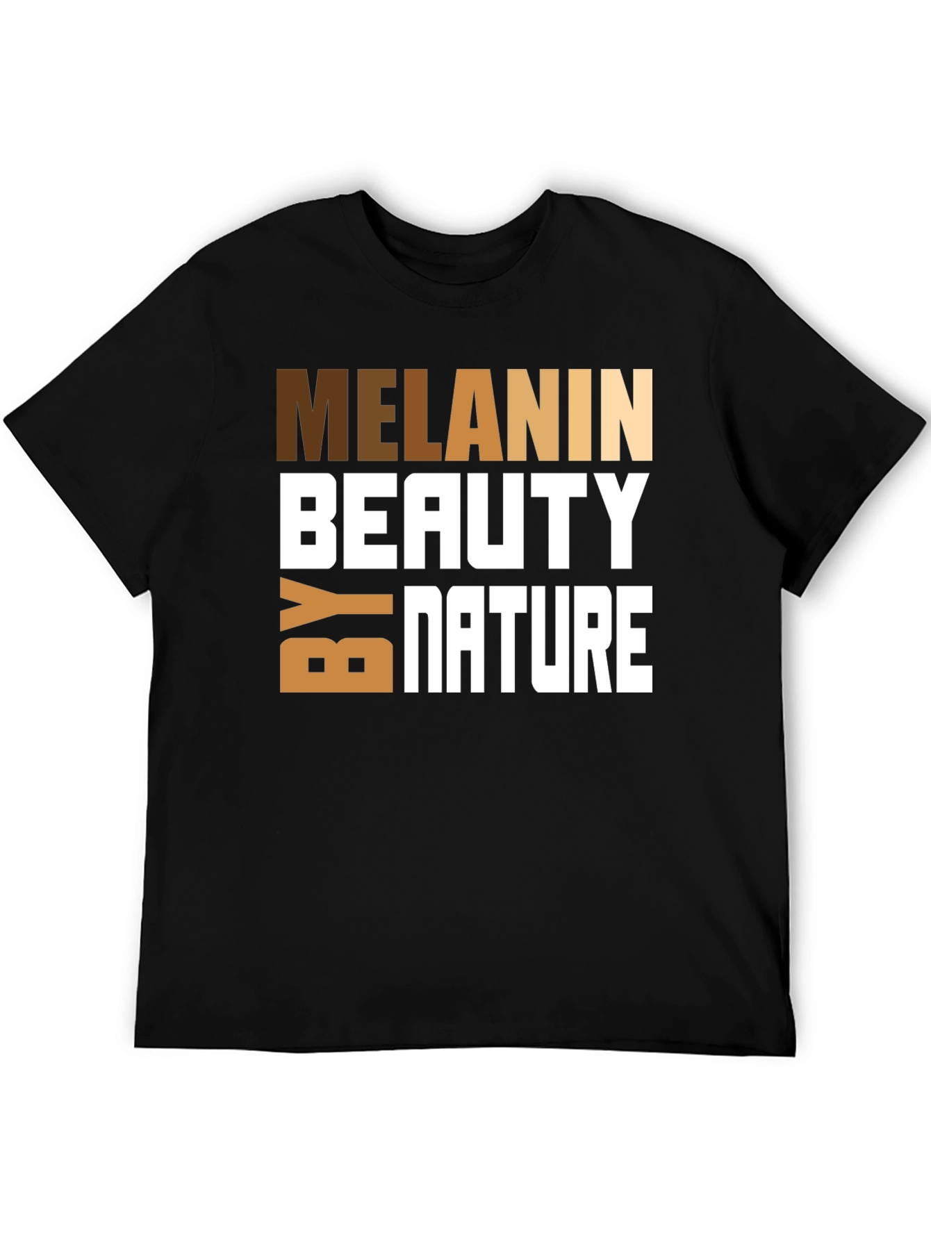 Black Melanin Beauty by Nature Graphic Tee view 5