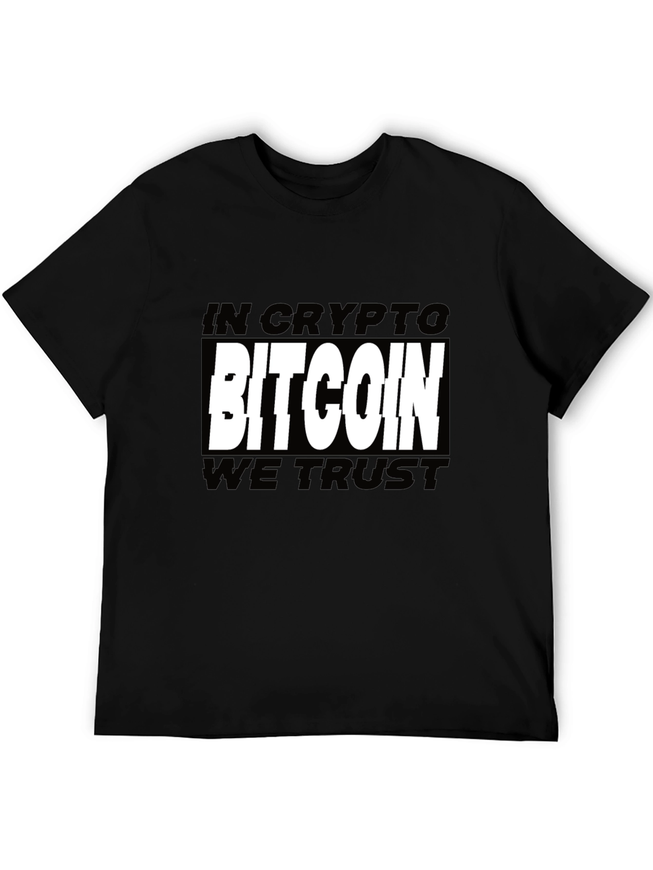 Black Bitcoin Crypto Graphic Tee view 5