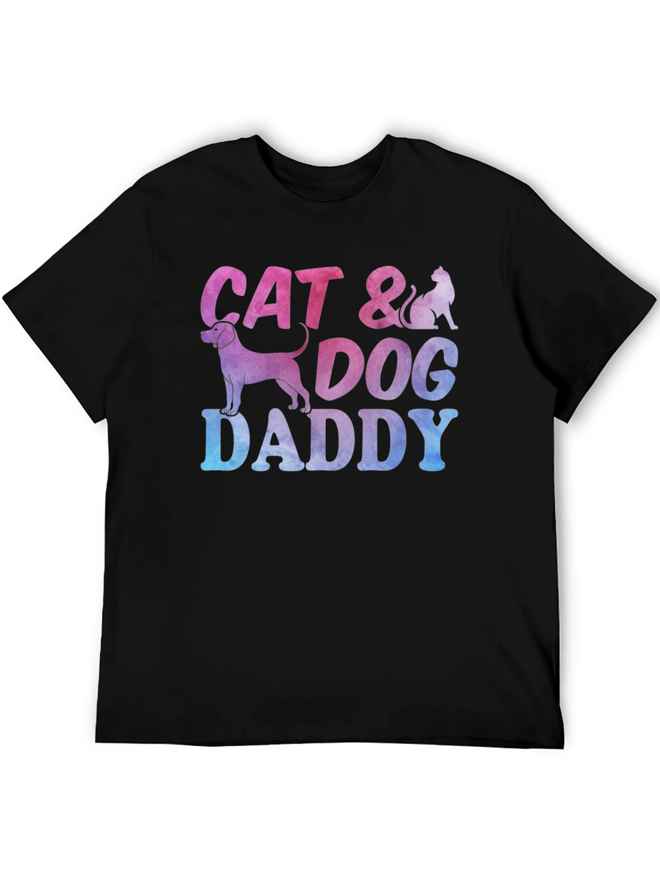 Cat & Dog Daddy Graphic Tee - Pet Lover Shirt - 5
