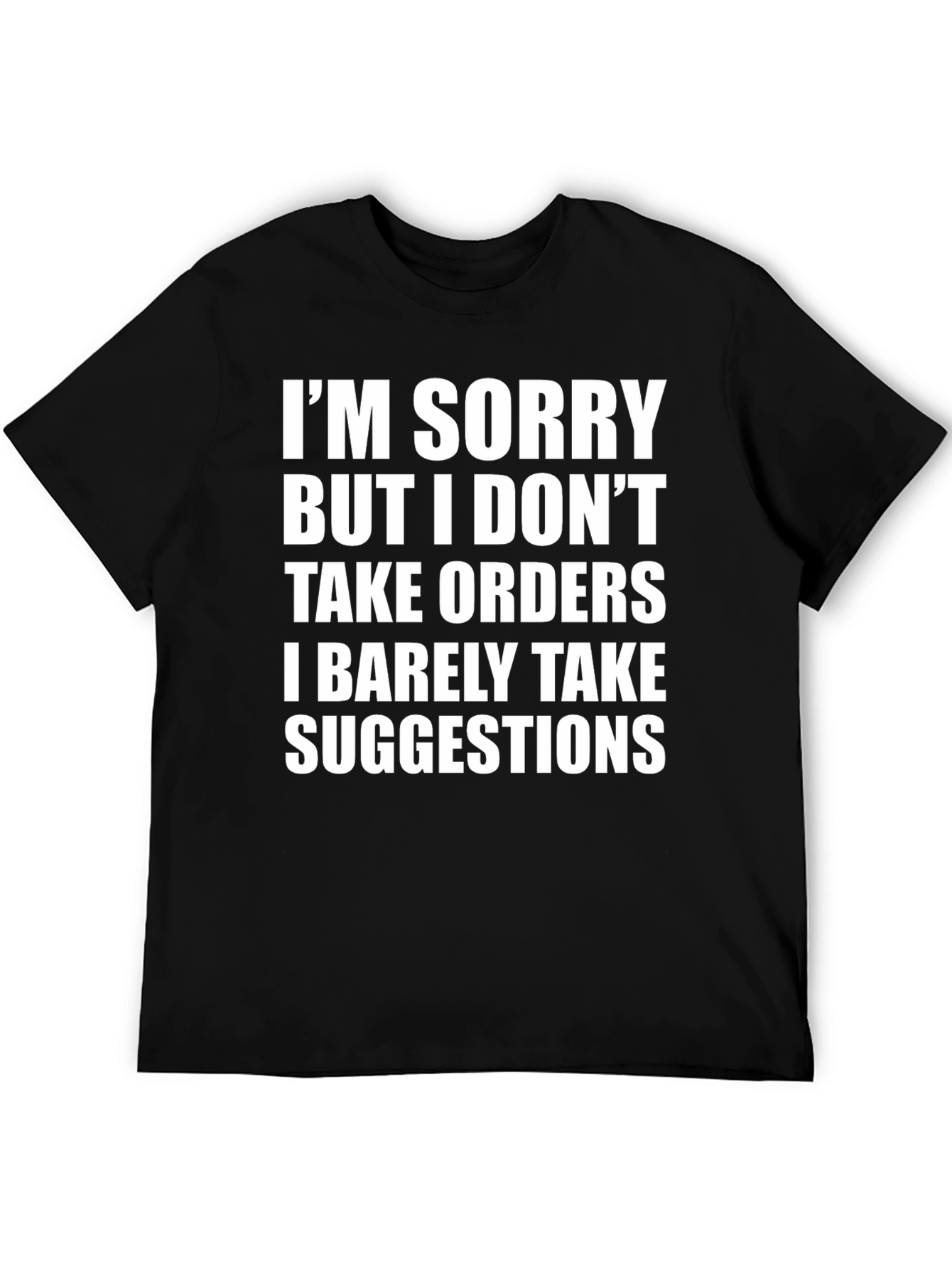 Black Funny Sarcastic Statement T-Shirt view 5