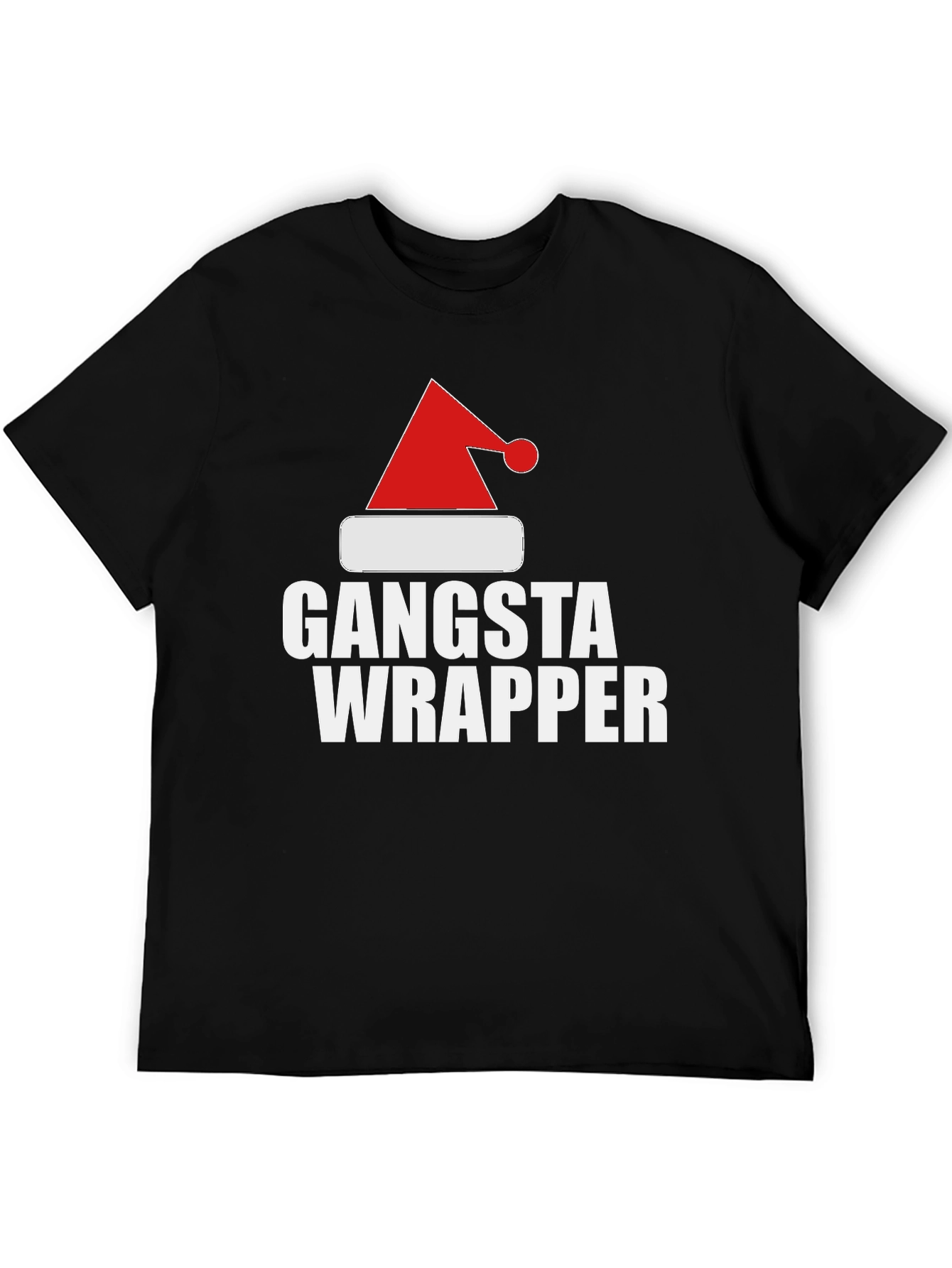 Black Gangsta Wrapper Christmas T-Shirt view 5