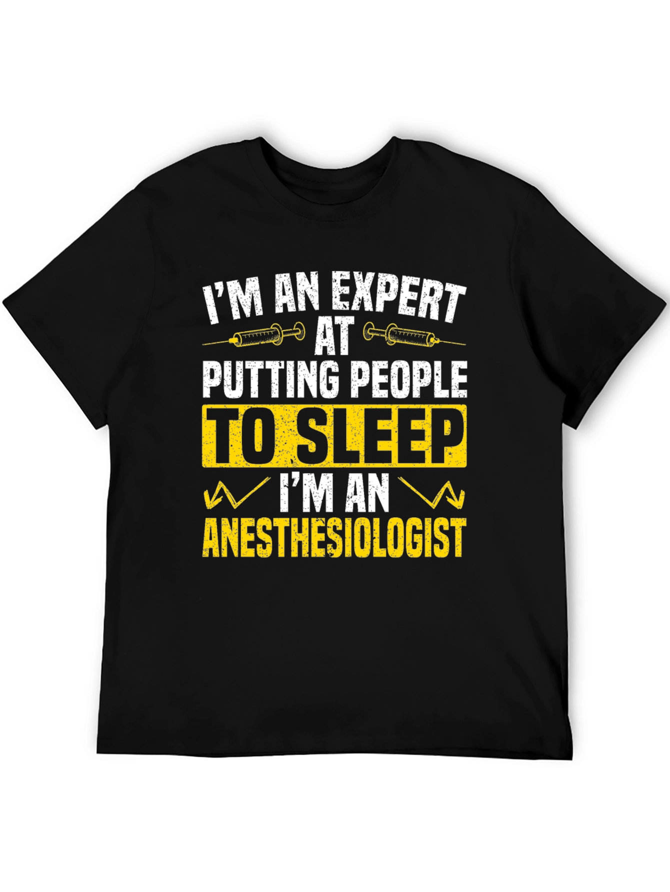 Black Anesthesiologist Expert T-Shirt - Funny Medical Tee view 5