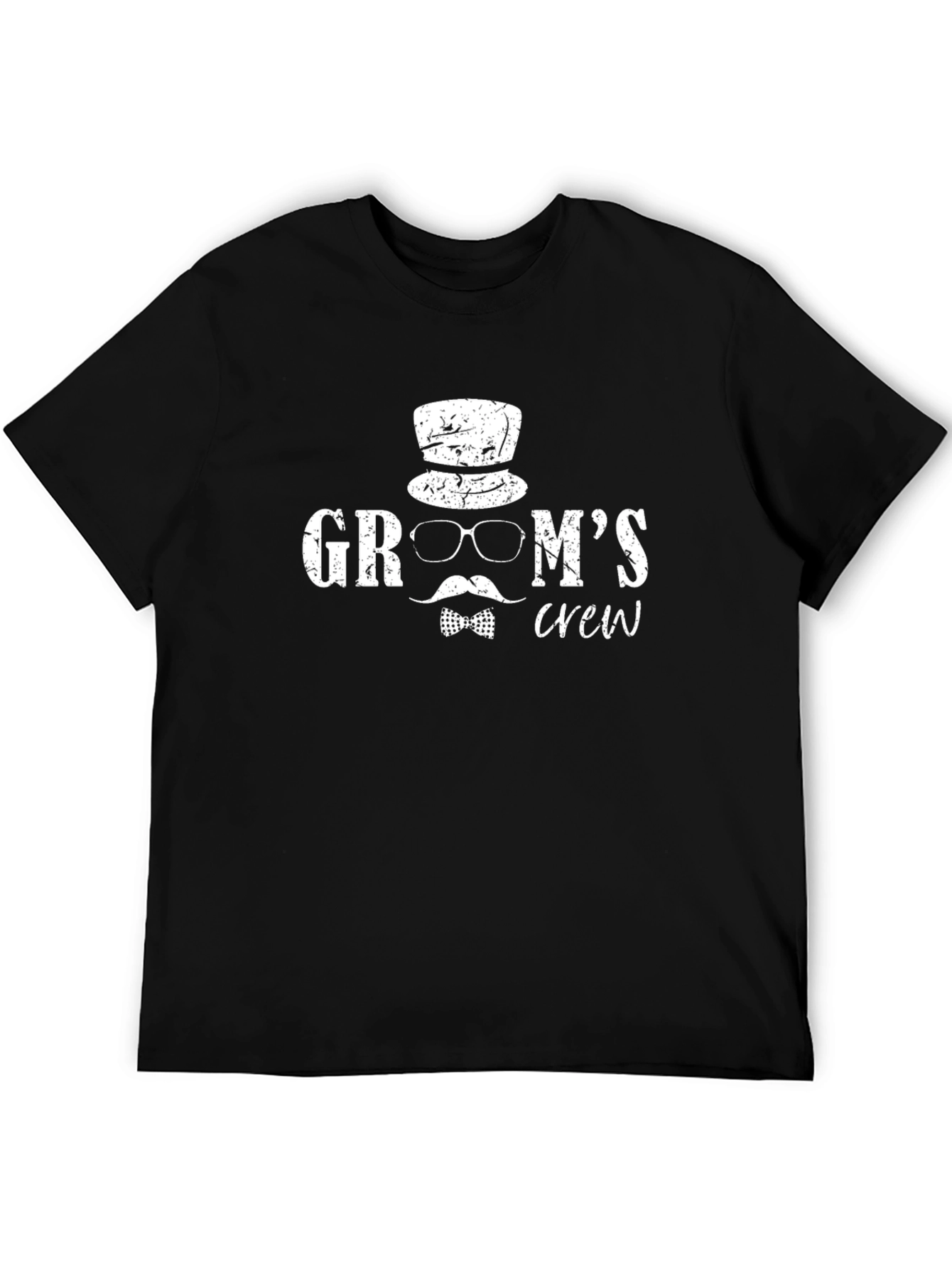 Black Groom's Crew Graphic T-Shirt view 5