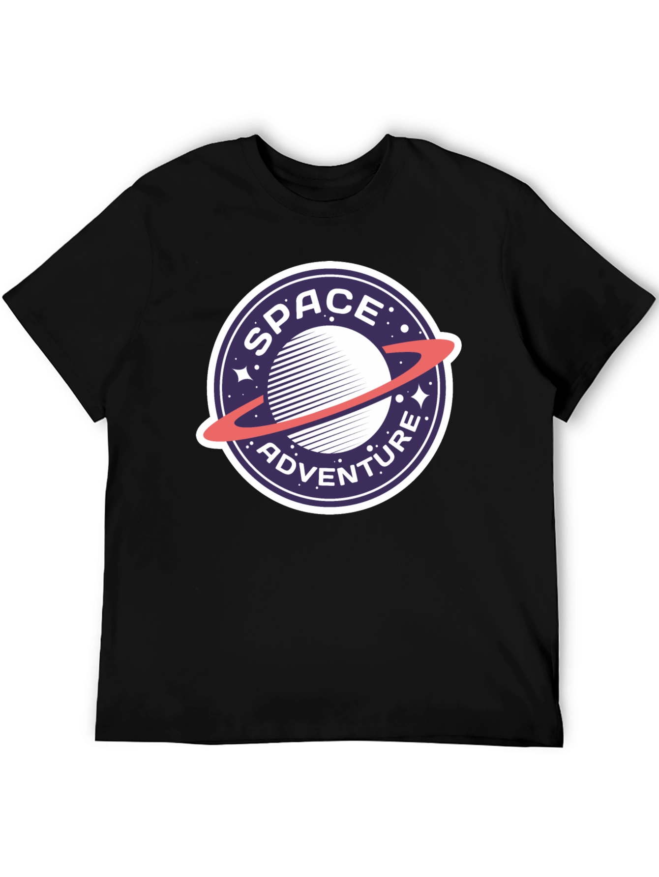 Black Space Adventure Graphic Tee - Cool & Comfy T-Shirt view 5