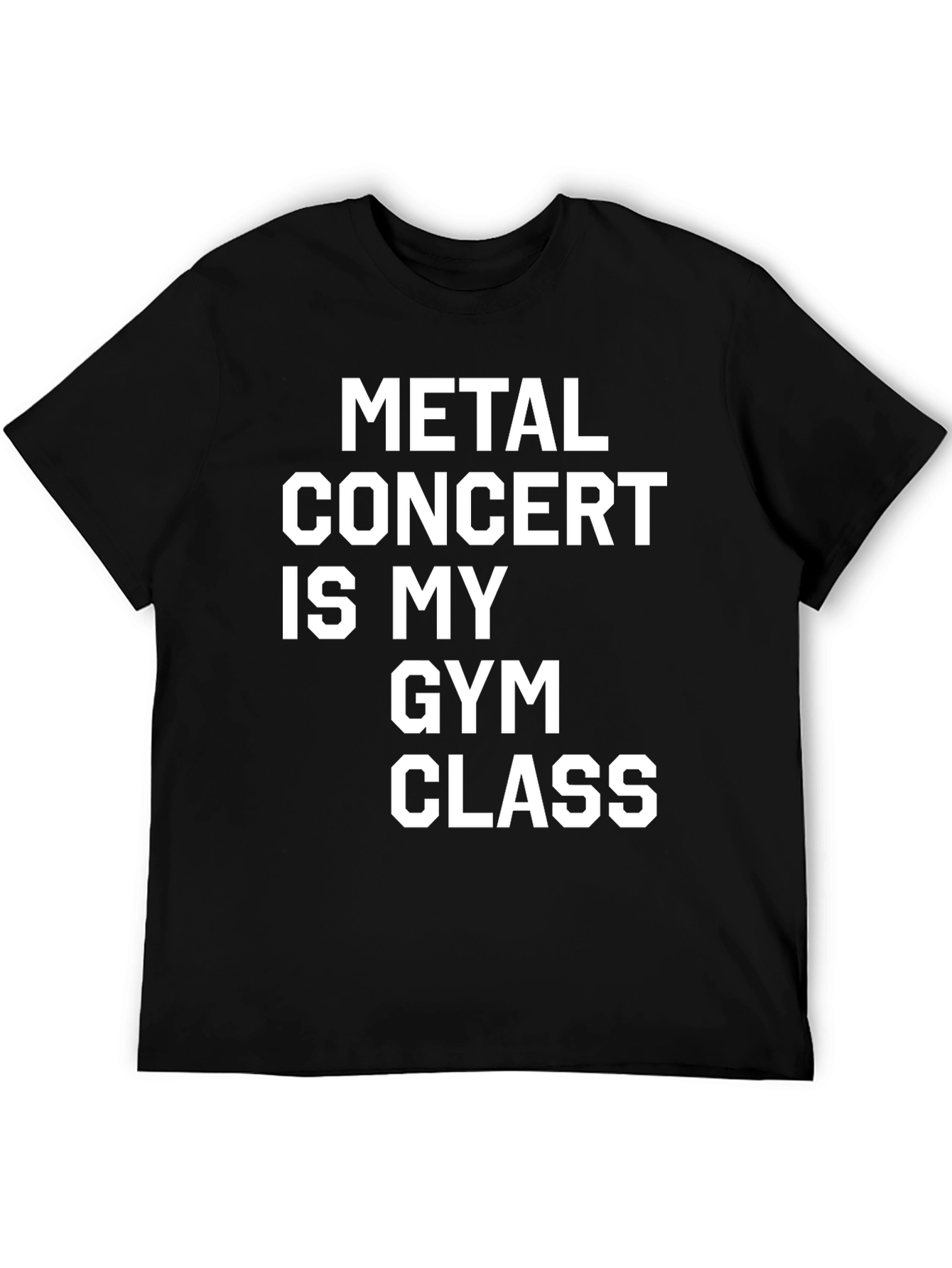 Black Metal Concert Gym Class Graphic T-Shirt view 5