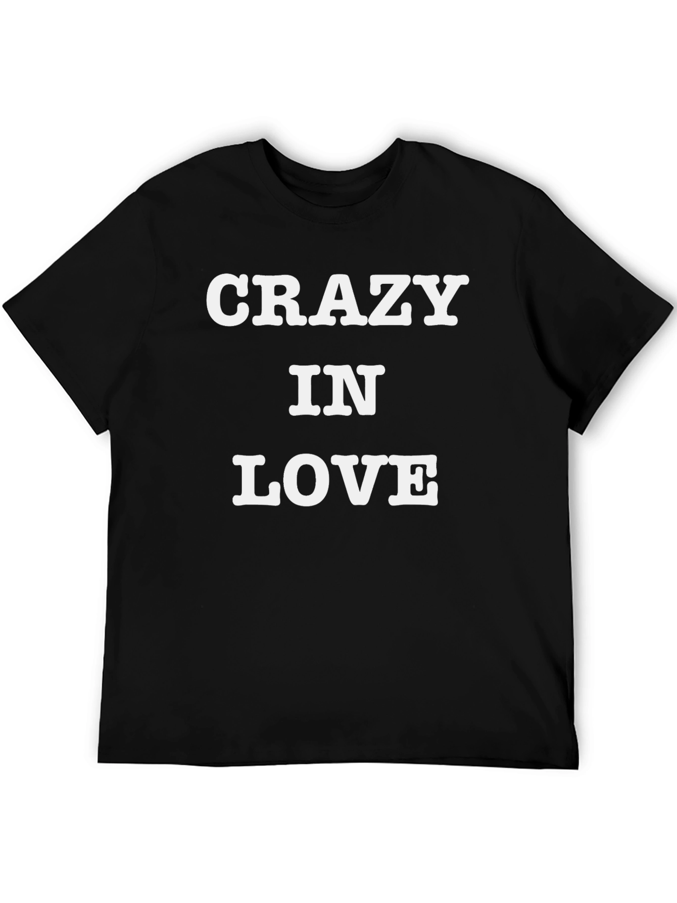 Black Crazy In Love Black Graphic Tee Shirt view 5