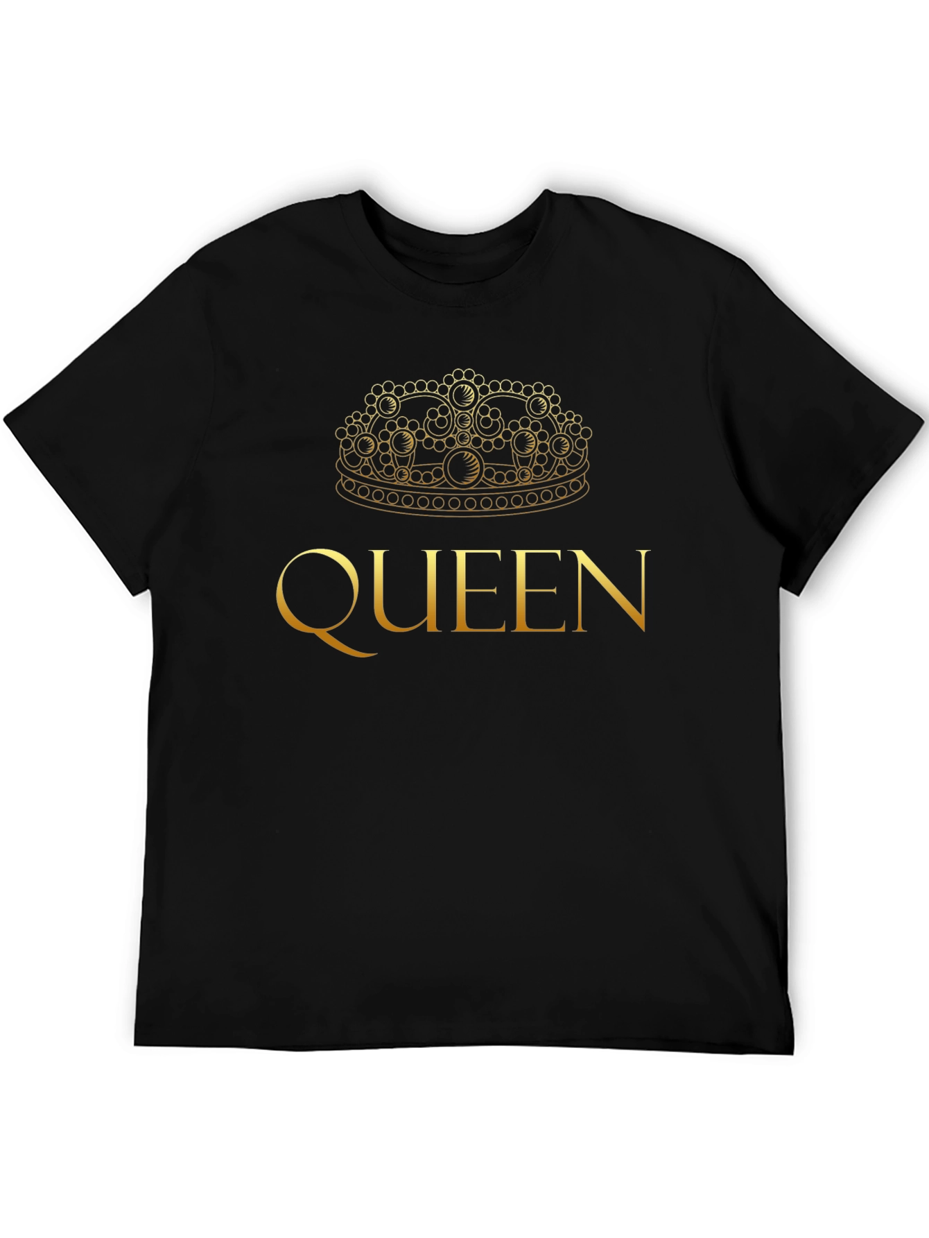 Black Queen Crown Graphic T-Shirt - Stylish Black Tee view 5