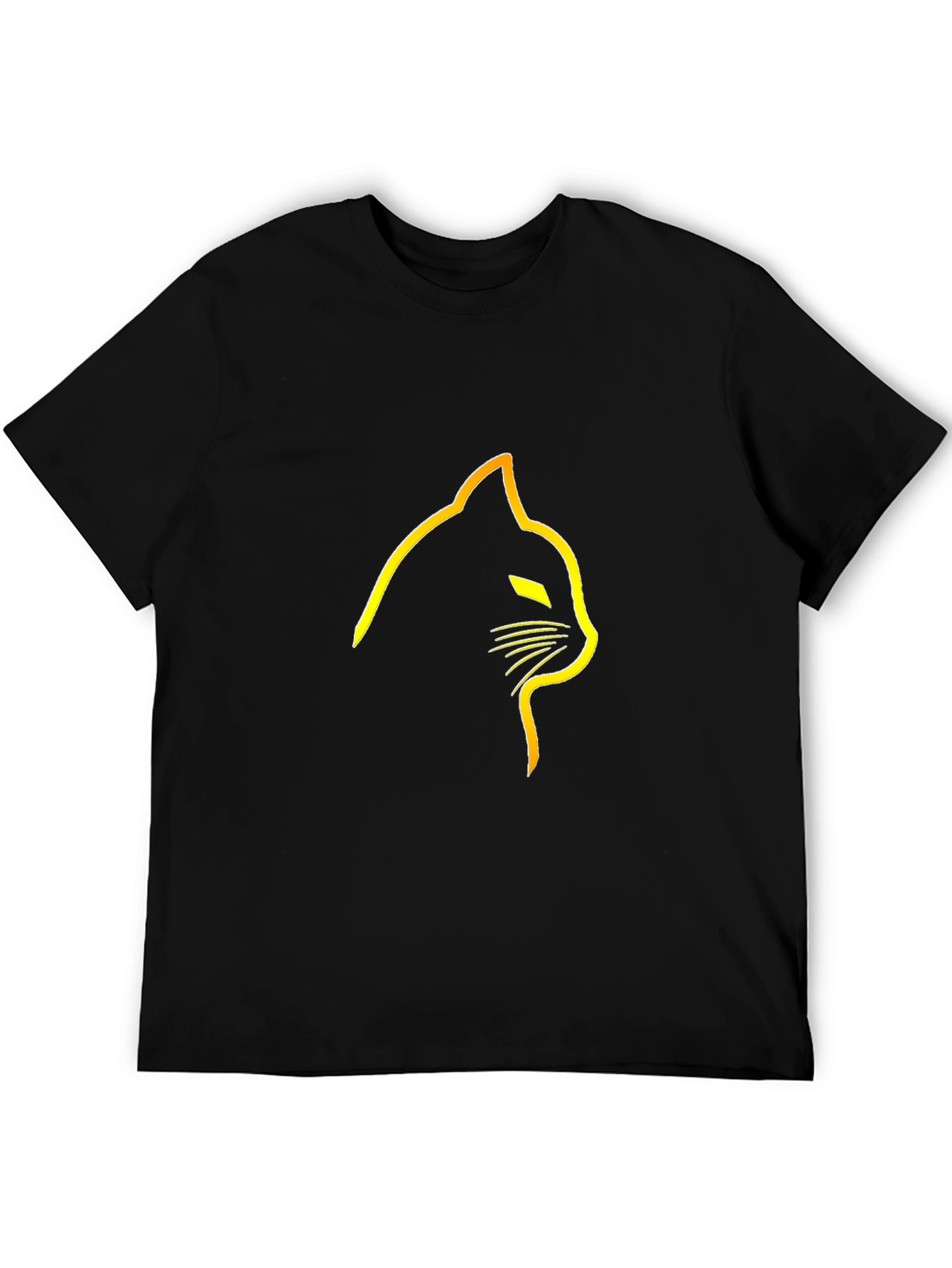Black Black Cat Silhouette T-Shirt view 5