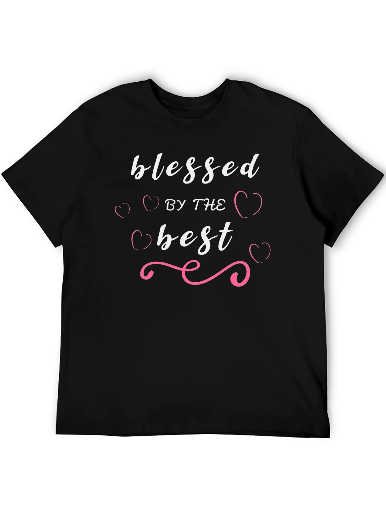 Black Blessed By The Best Graphic T-Shirt view 5