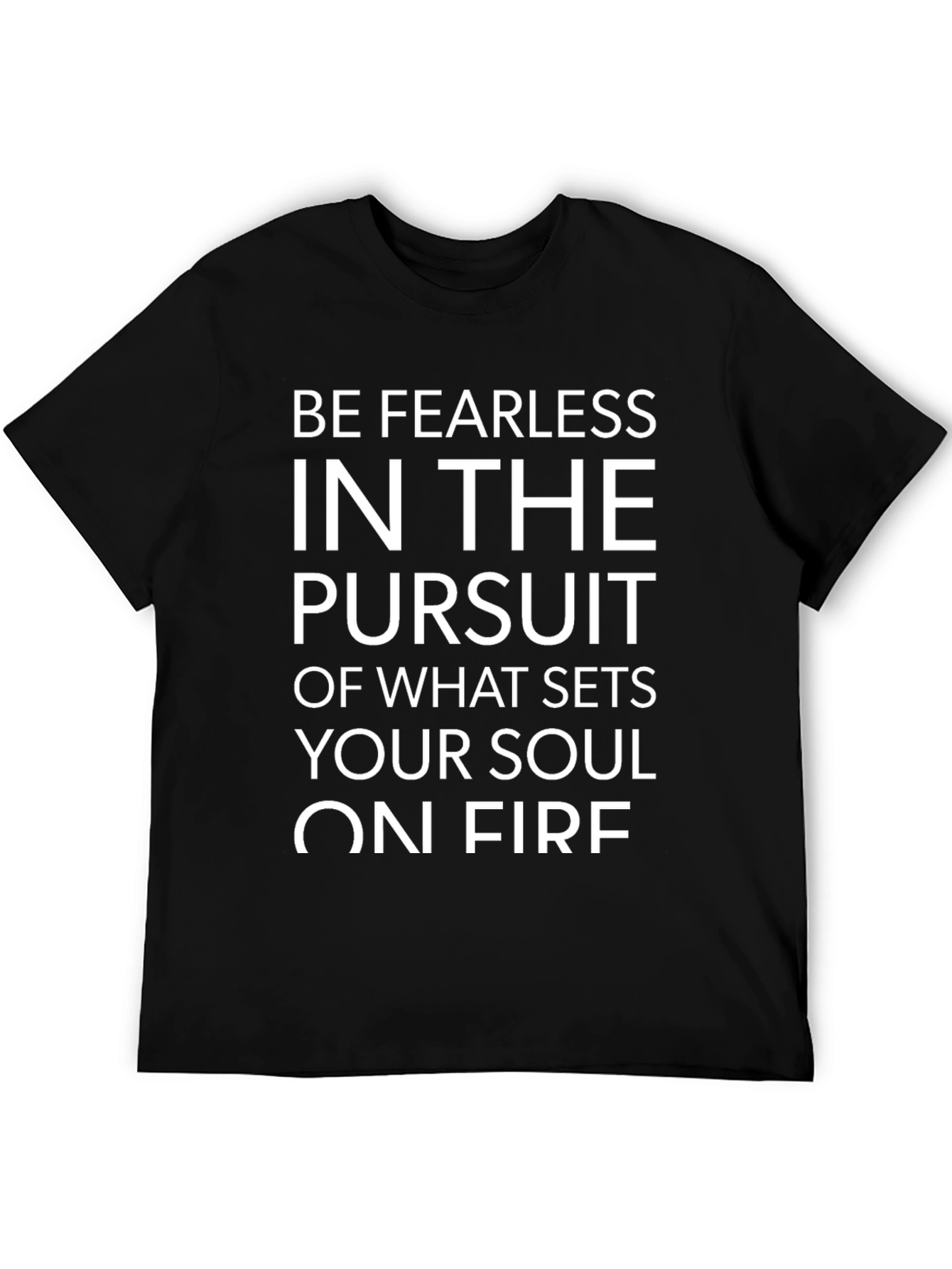 Black Fearless Soul Black T-Shirt view 5