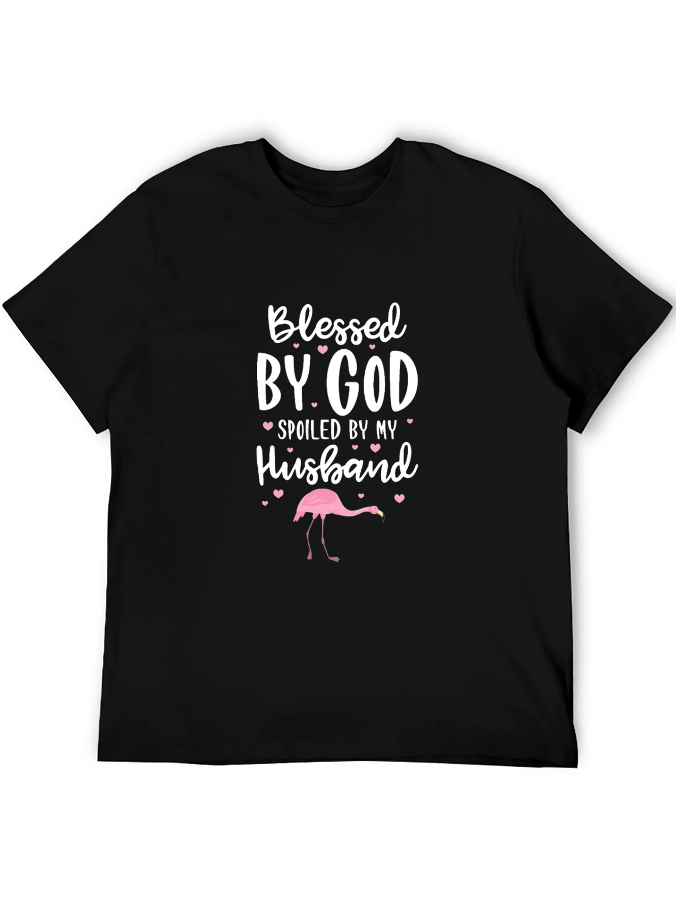 Black Blessed By God Spoiled By My Husband T-Shirt view 5