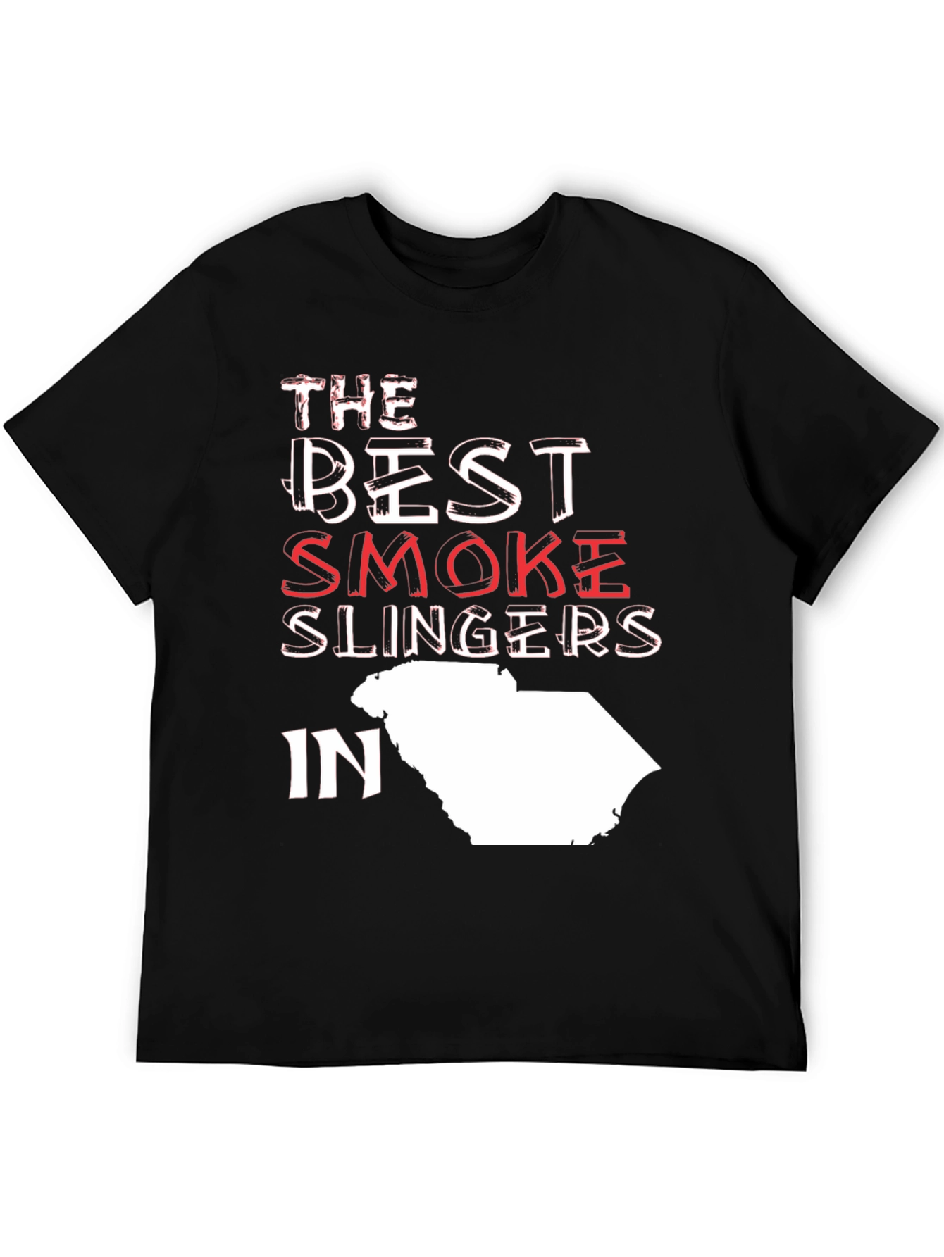 Black Best Smoke Slingers T-Shirt - Stylish Novelty Tee view 5