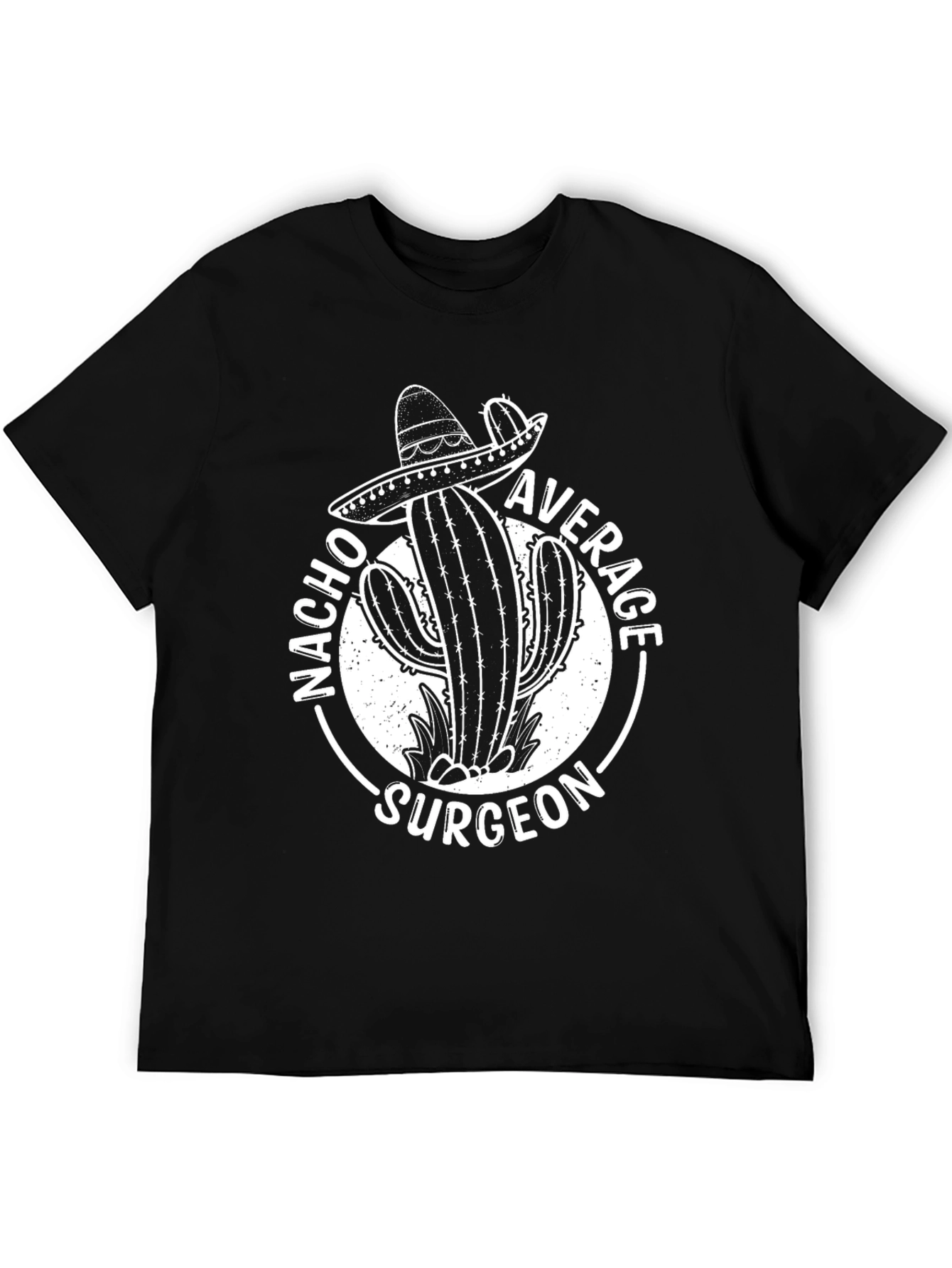 Black Nacho Average Surgeon Cactus Graphic Tee view 5