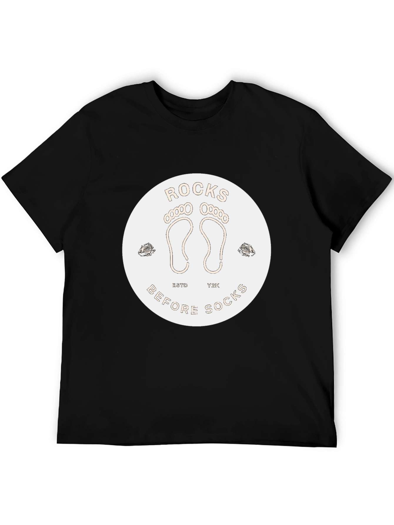 Black Rocks Before Socks Black T-Shirt view 5