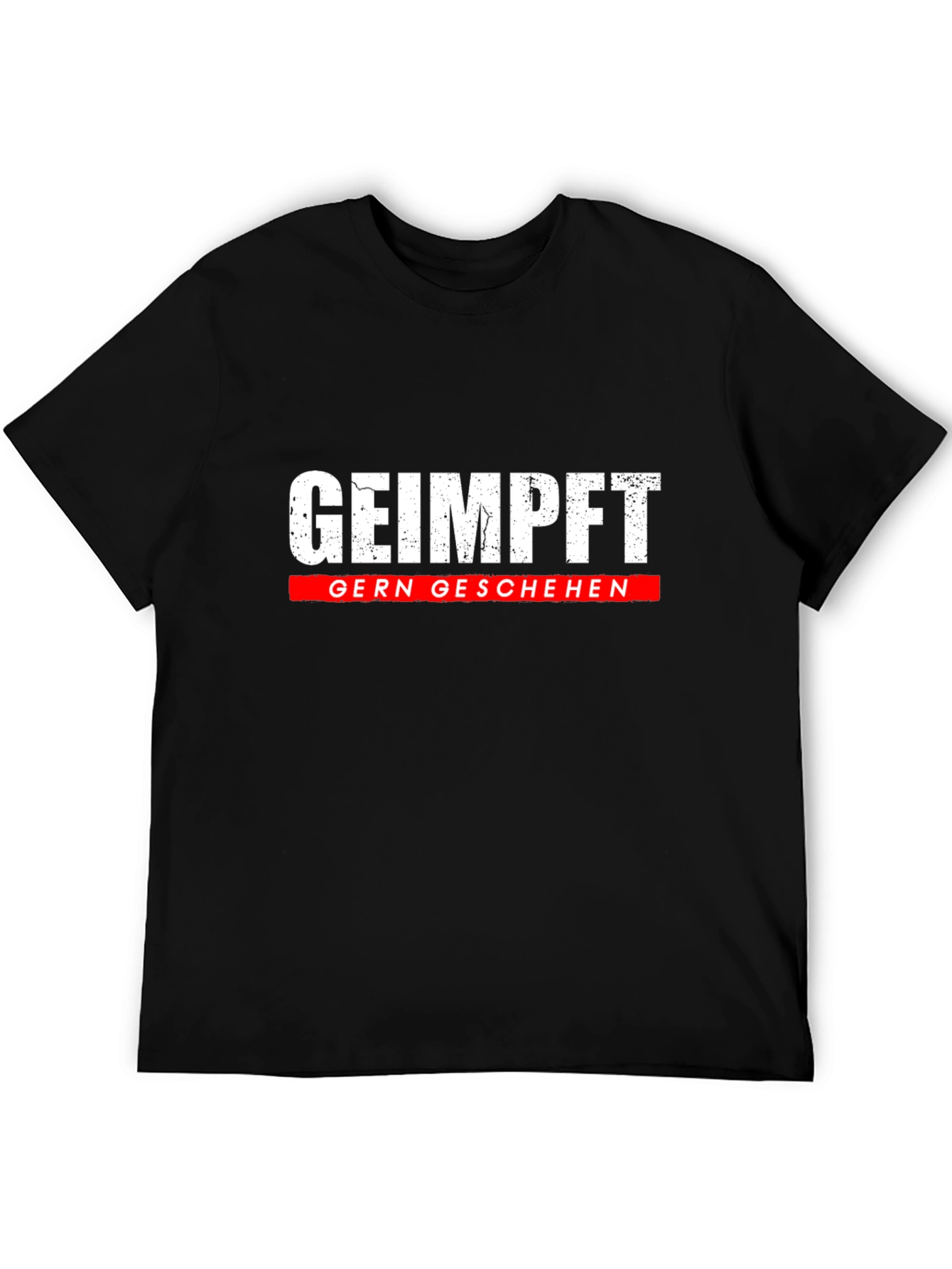 Black Geimpft Gern Geschehen Black T-Shirt view 5