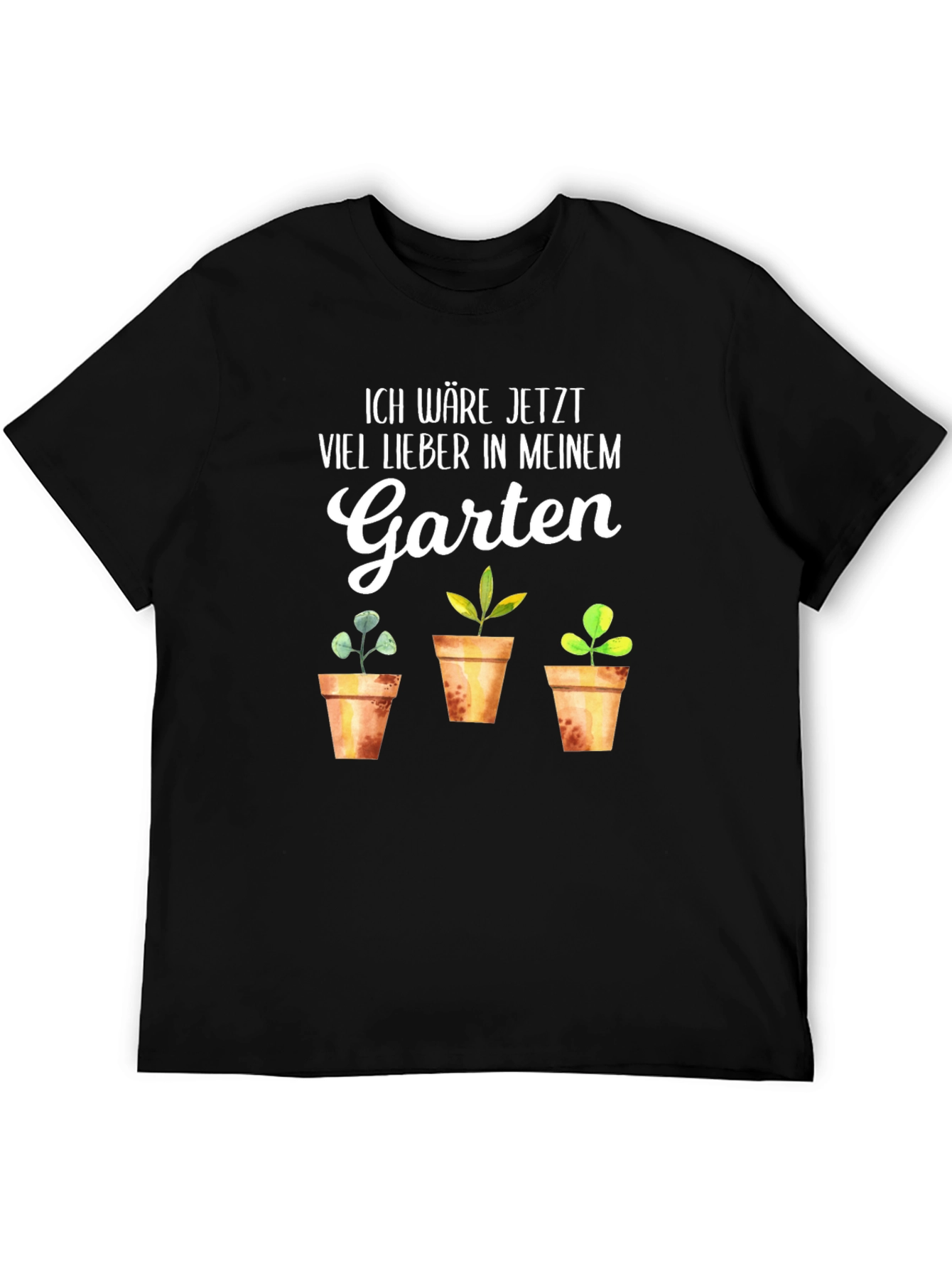 Black Ich Wäre Jetzt Viel Lieber in Meinem Garten T-Shirt view 5