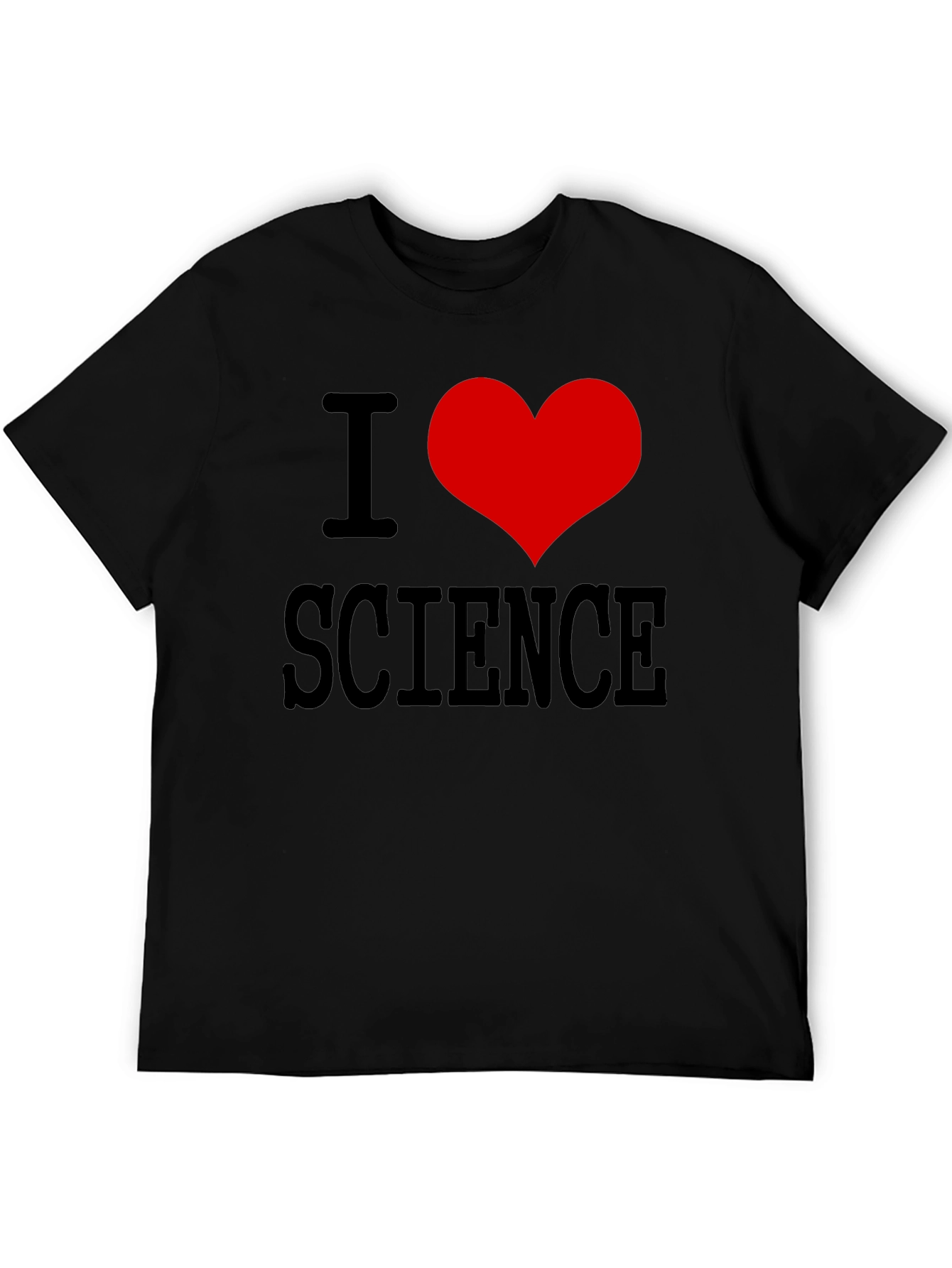 Black I Heart Science Black T-Shirt view 5